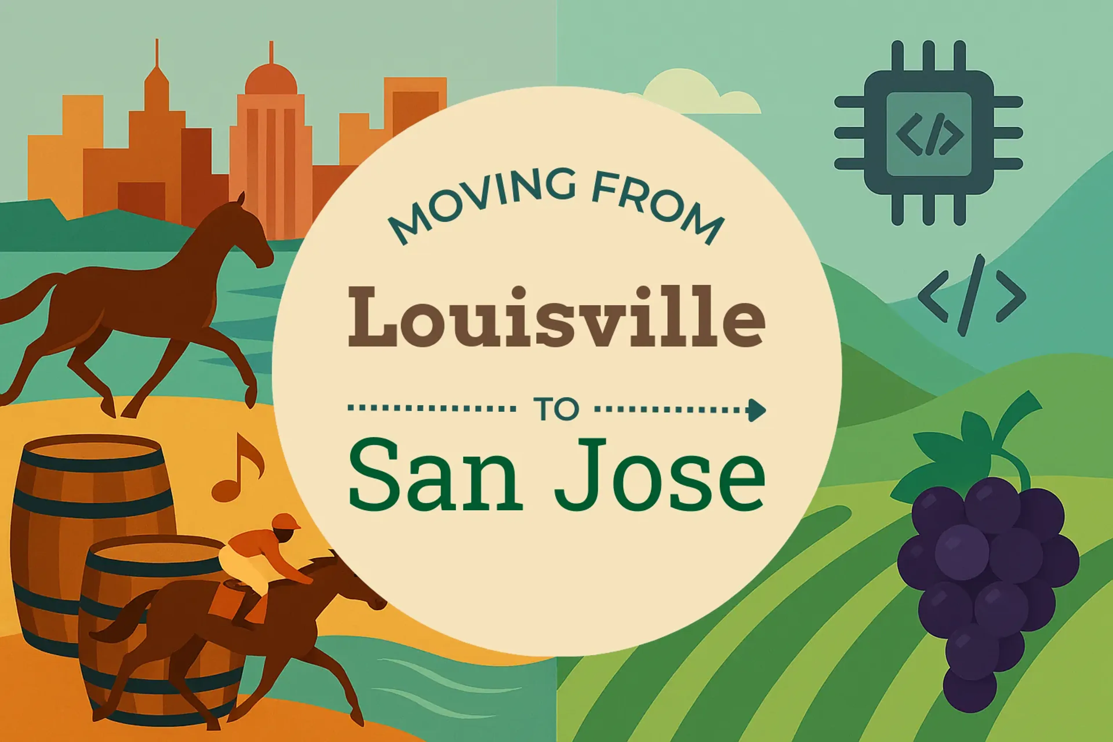 Side-by-side comparison of Louisville to San Jose moving companies