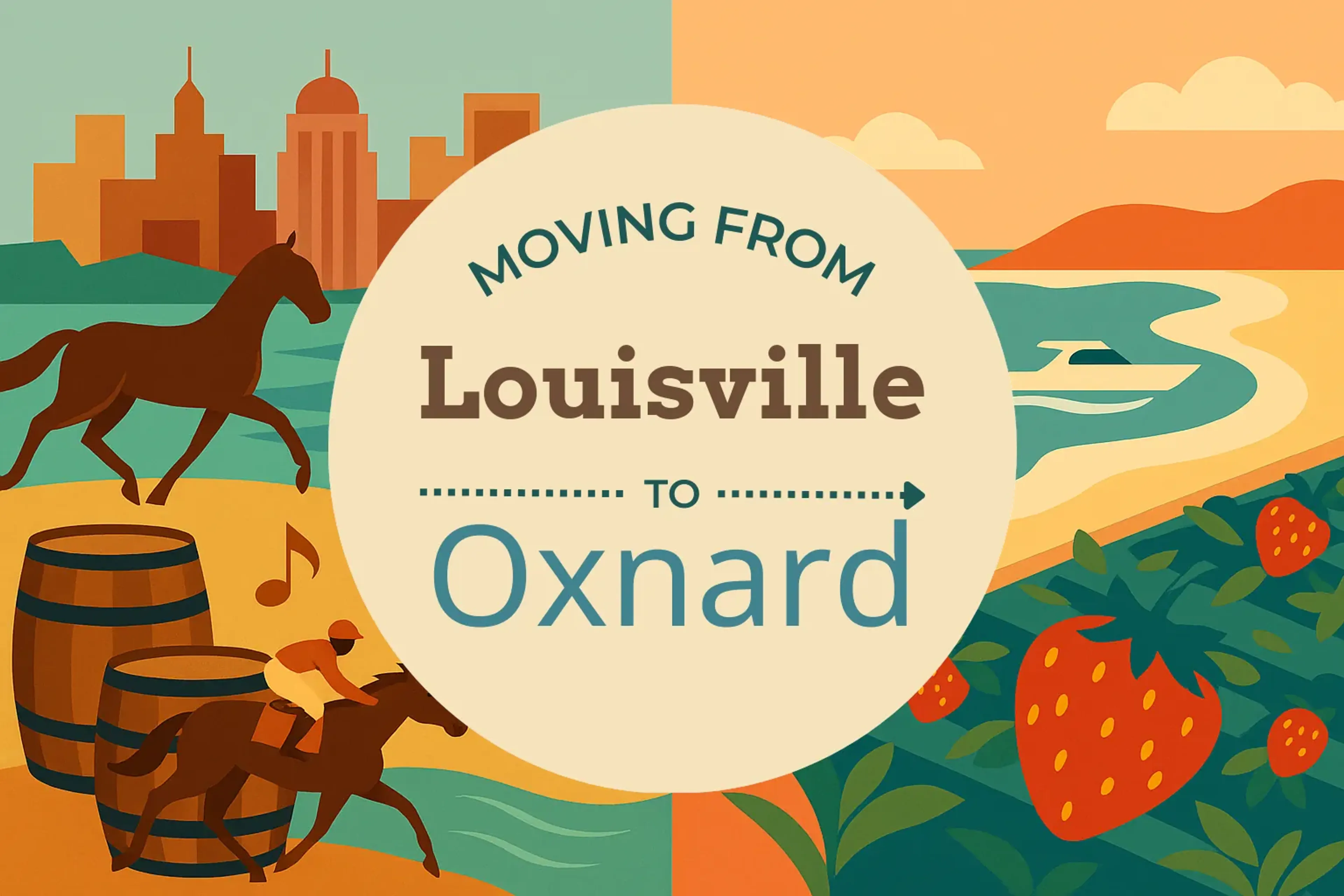 Side-by-side comparison of Louisville to Oxnard moving companies