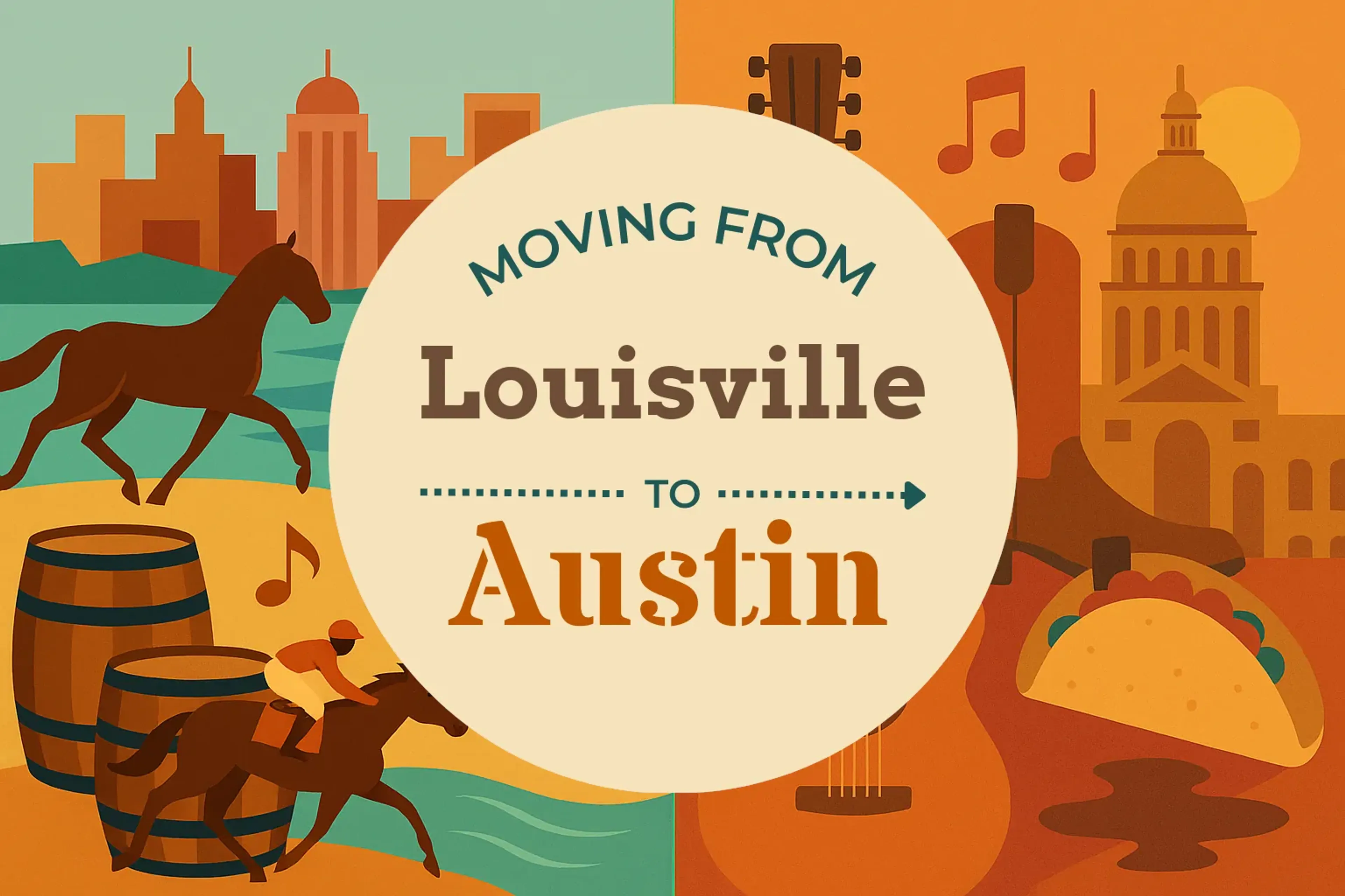 Side-by-side comparison of Louisville to Austin moving companies