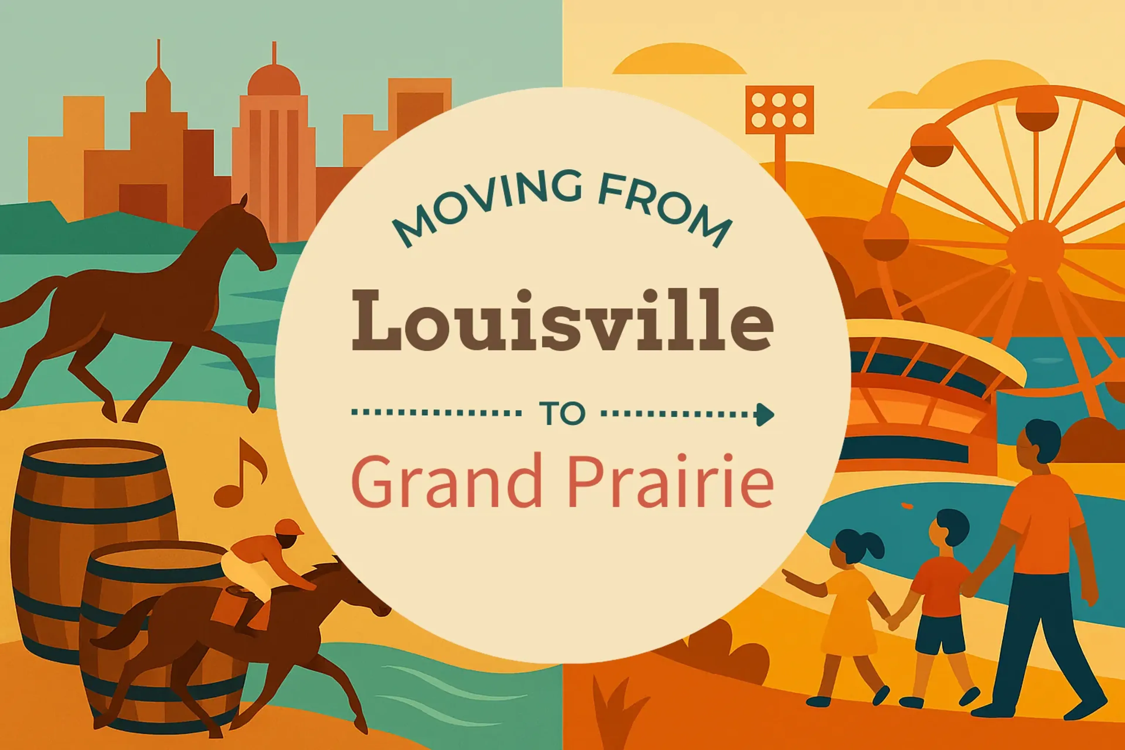 Side-by-side comparison of Louisville to Grand Prairie moving companies