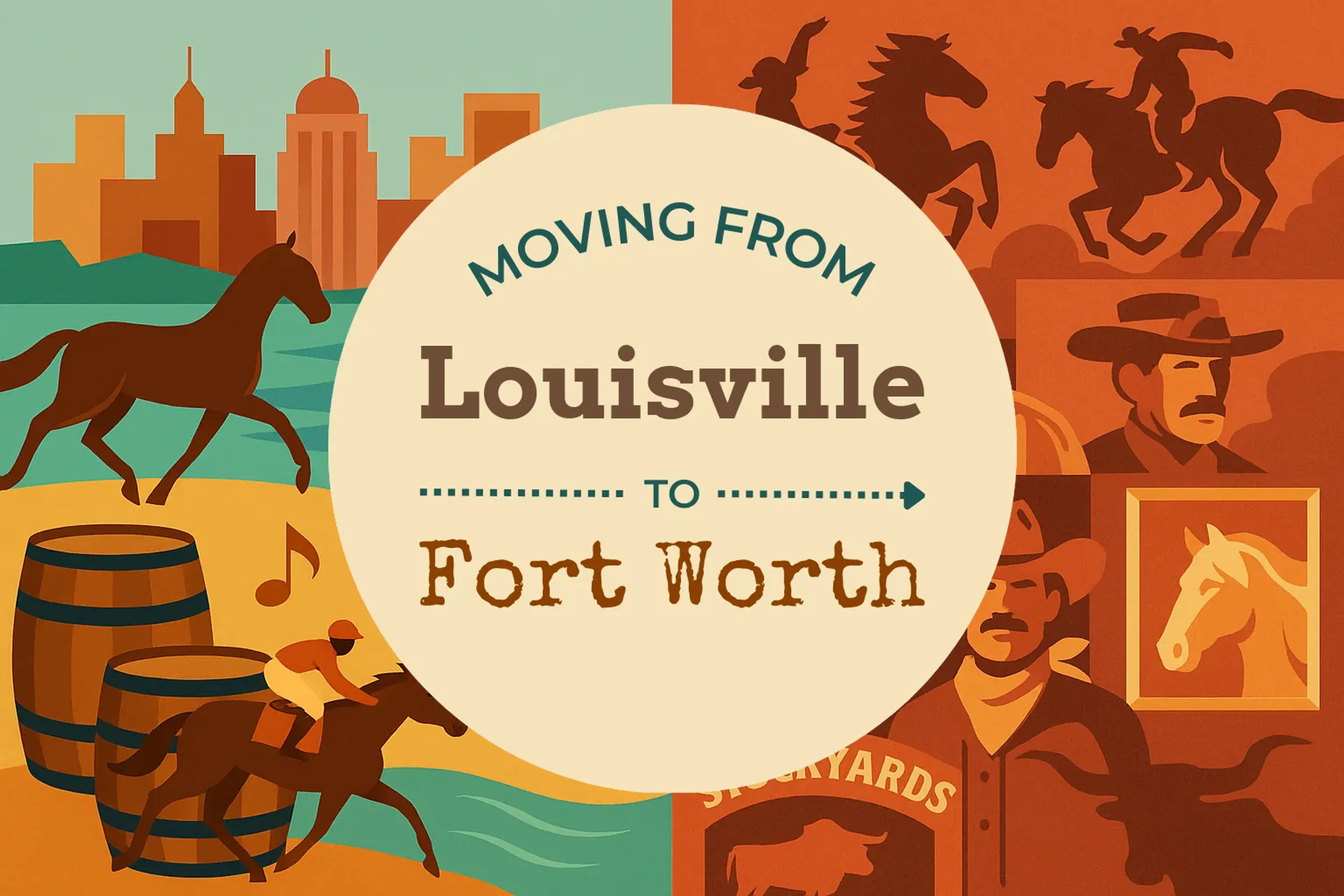 Side-by-side comparison of Louisville to Fort Worth moving companies