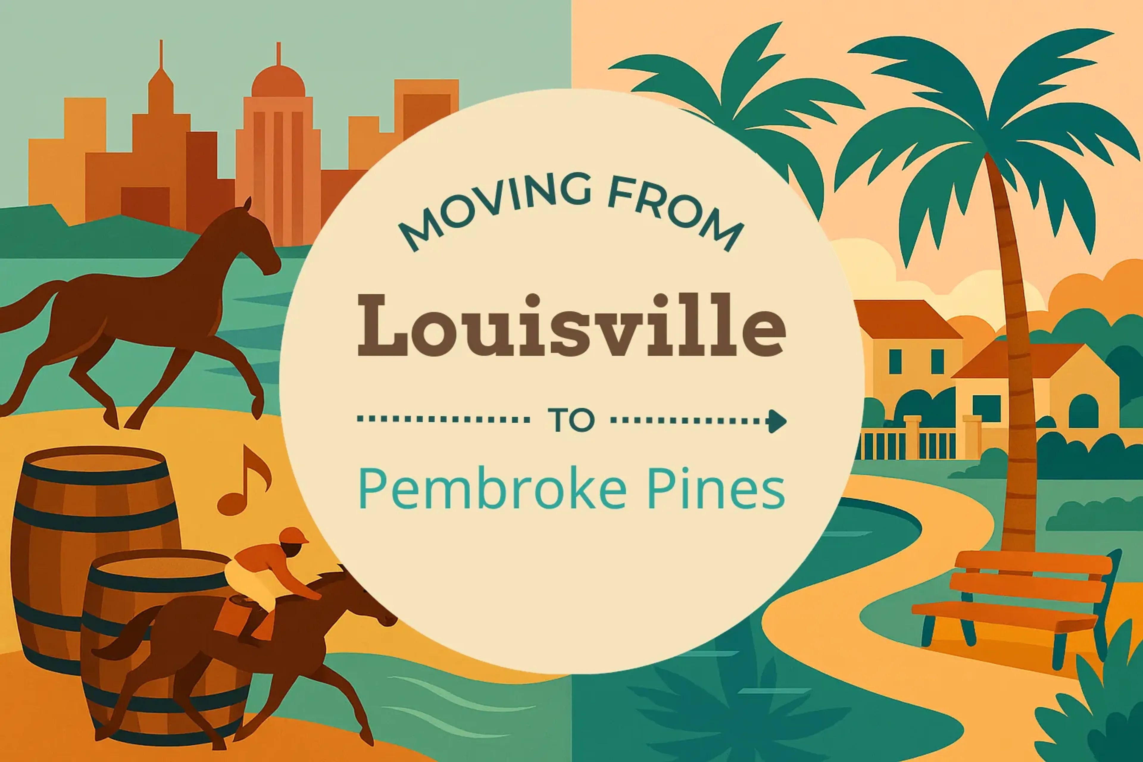 Side-by-side comparison of Louisville to Pembroke Pines moving companies