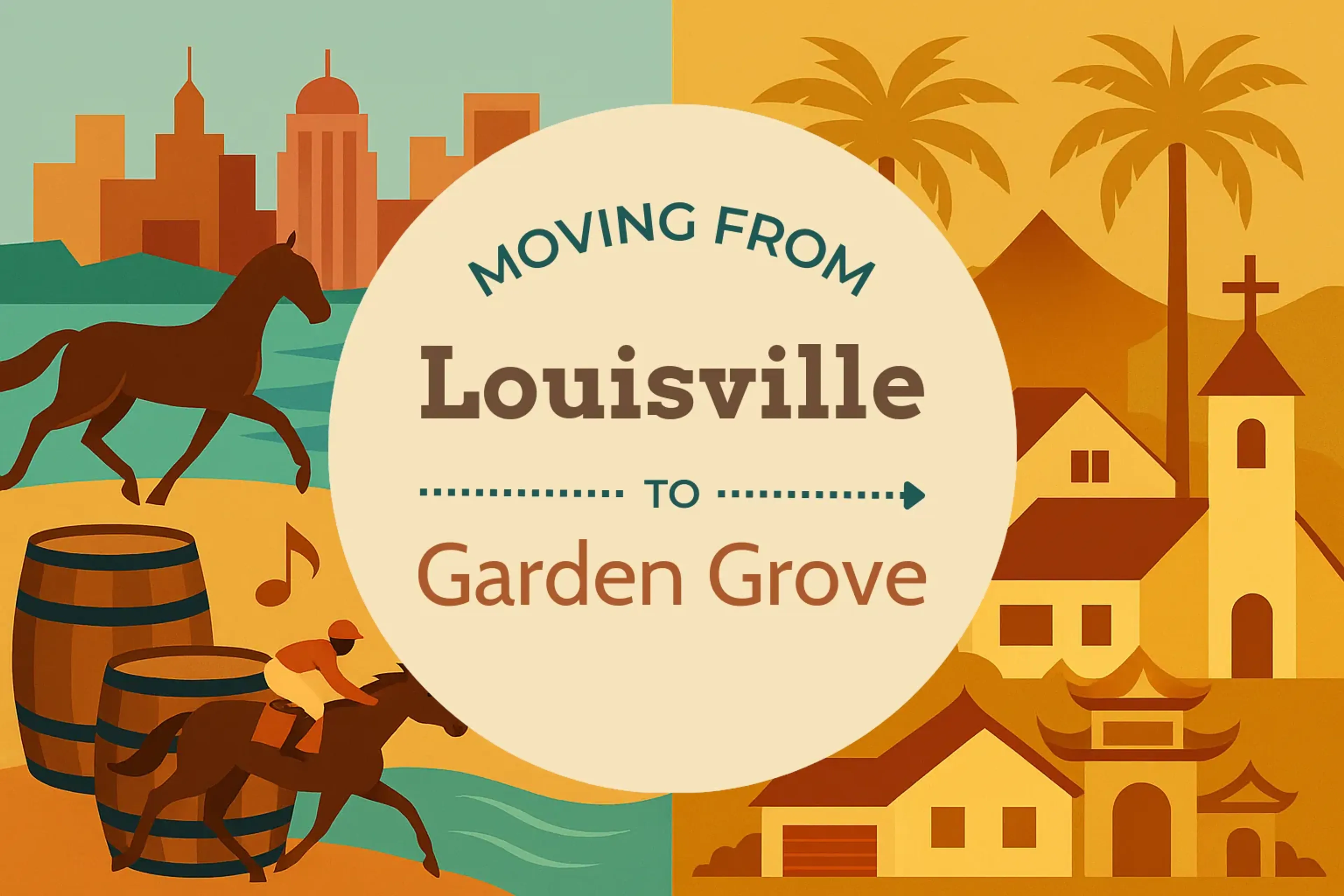 Side-by-side comparison of Louisville to Garden Grove moving companies