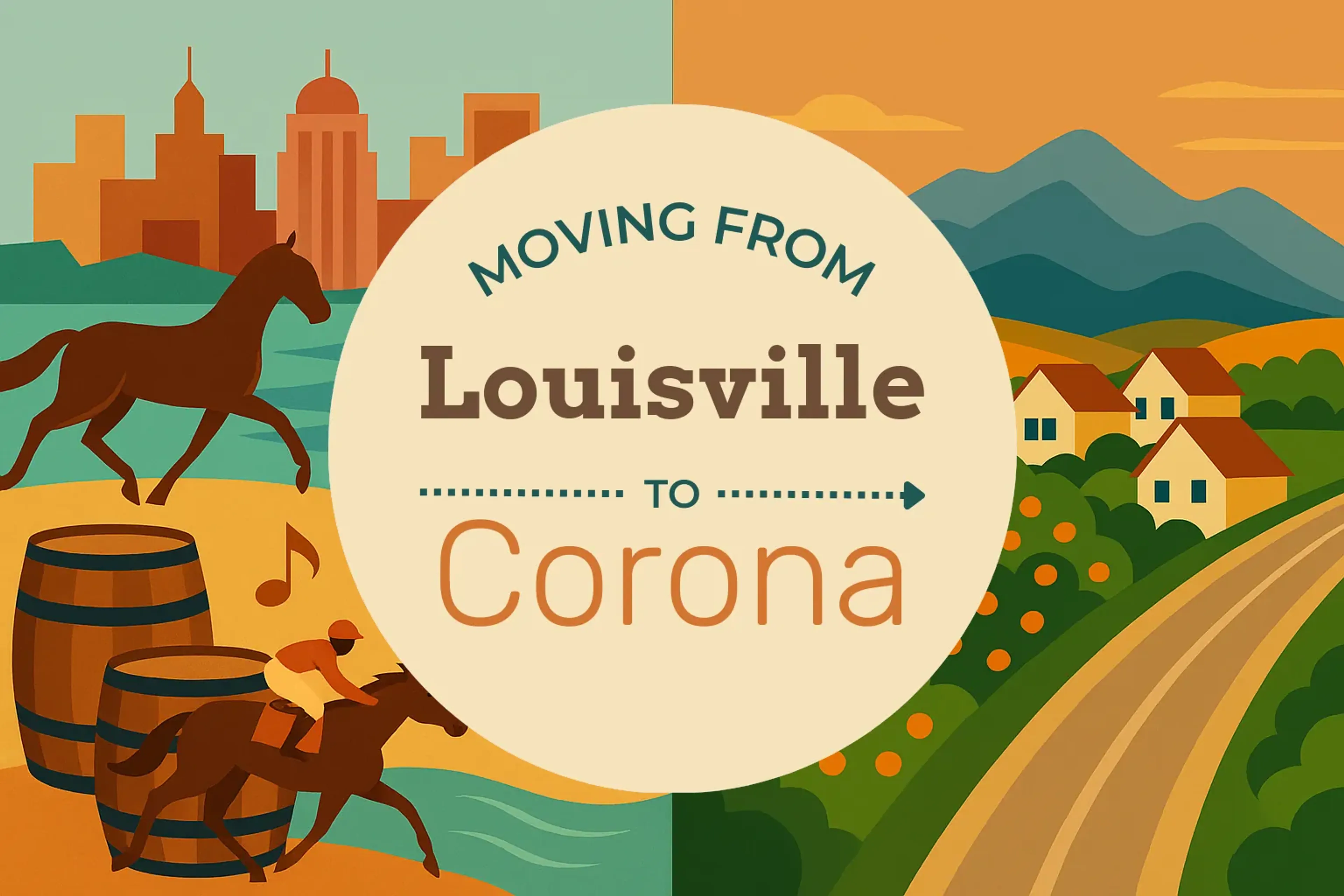 Side-by-side comparison of Louisville to Corona moving companies