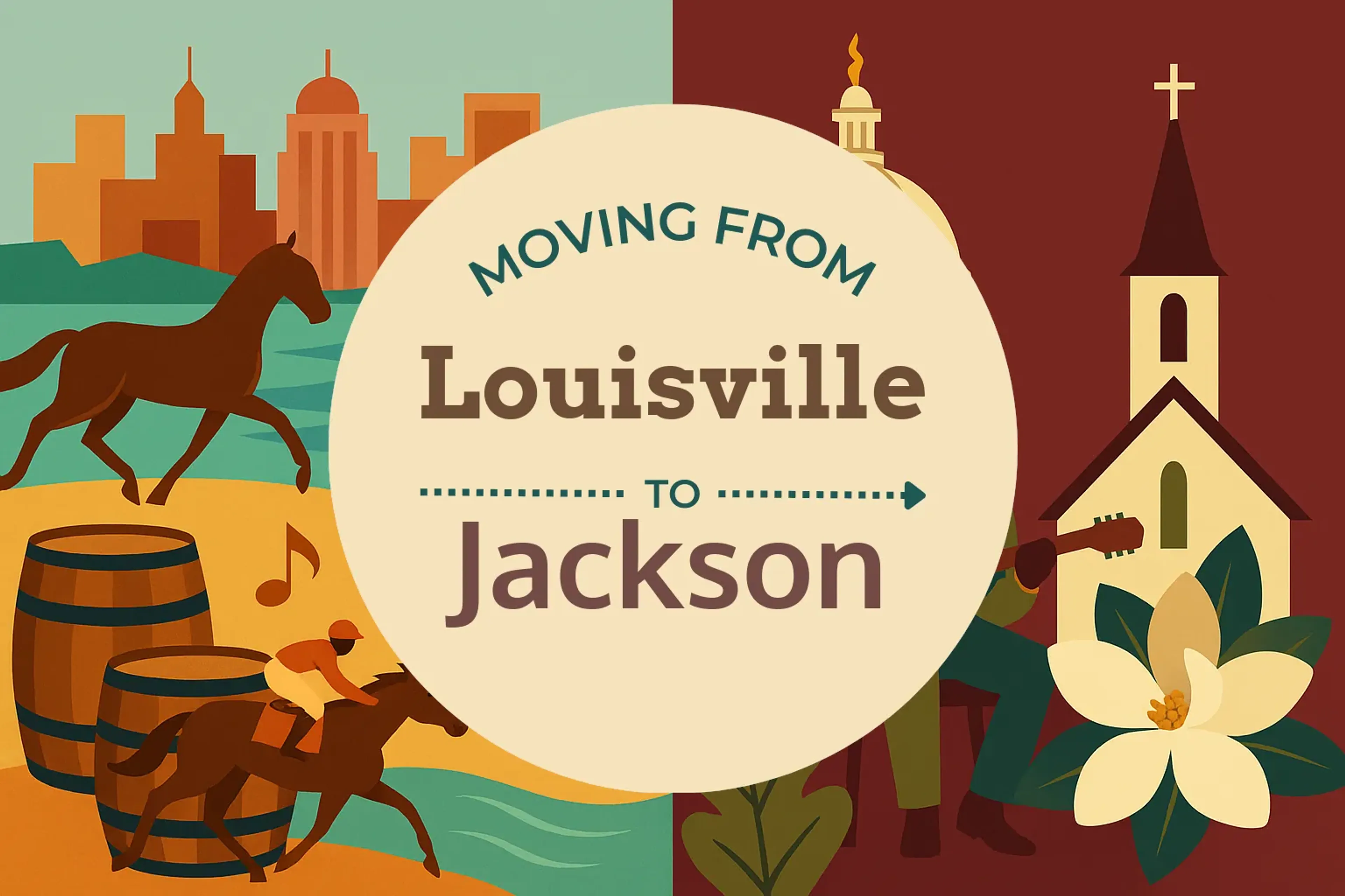 Side-by-side comparison of Louisville to Jackson moving companies