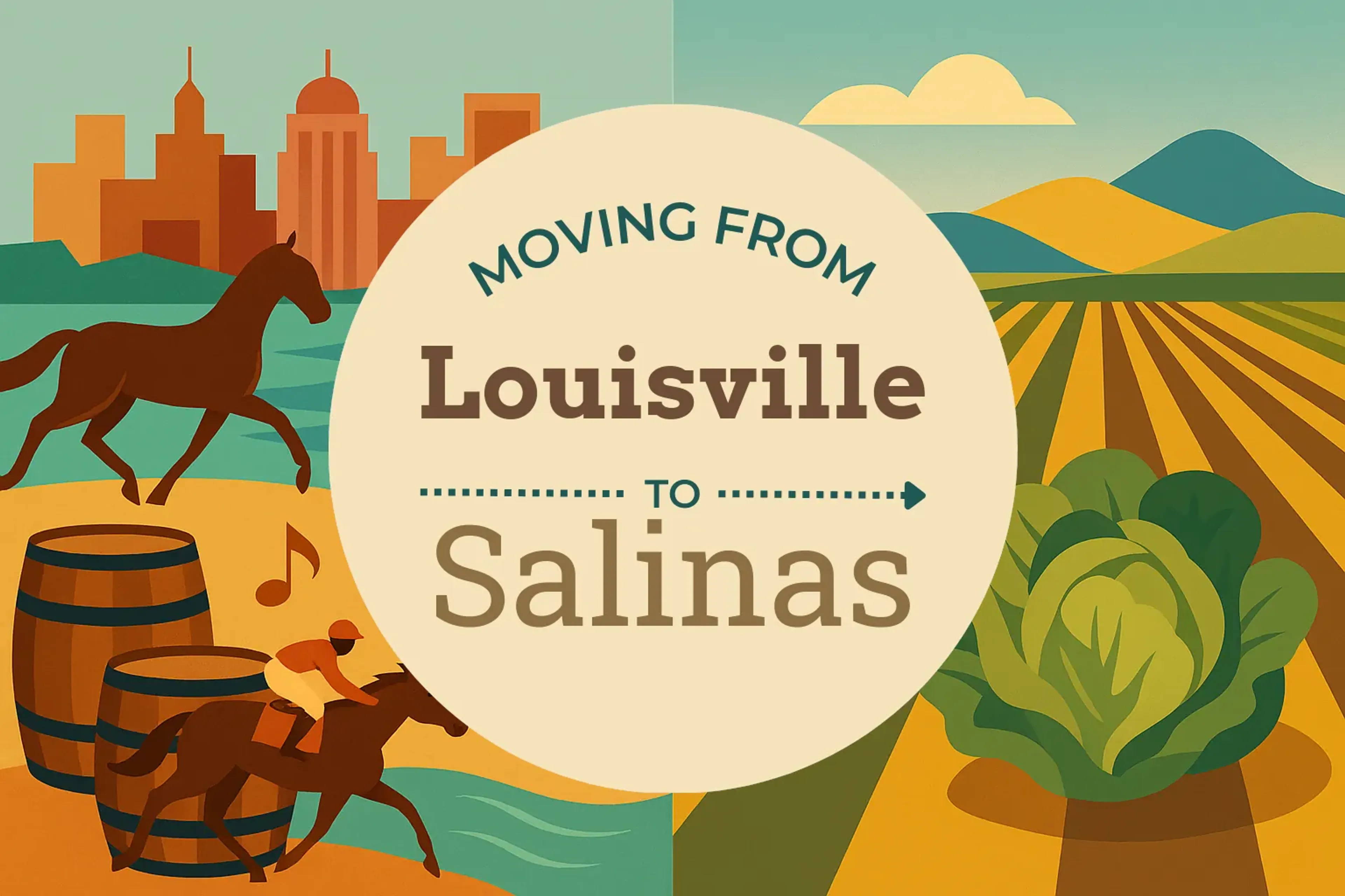 Side-by-side comparison of Louisville to Salinas moving companies