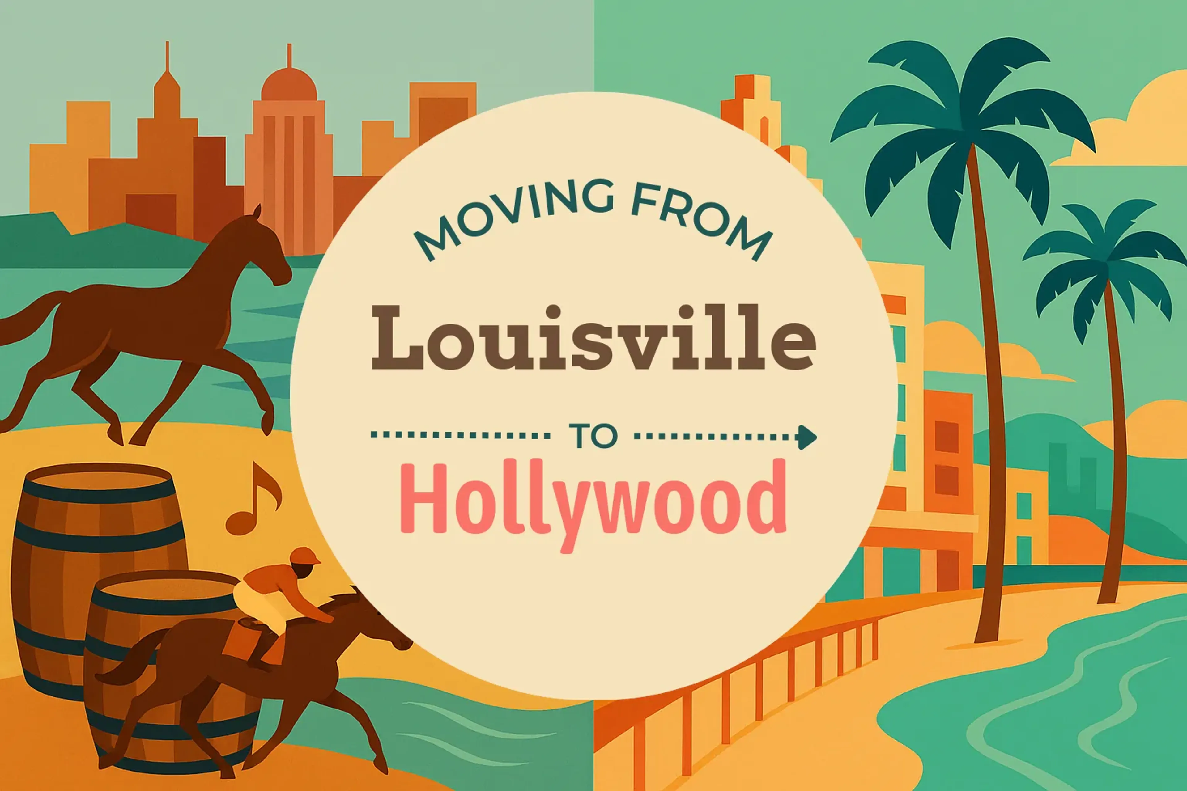 Side-by-side comparison of Louisville to Hollywood moving companies