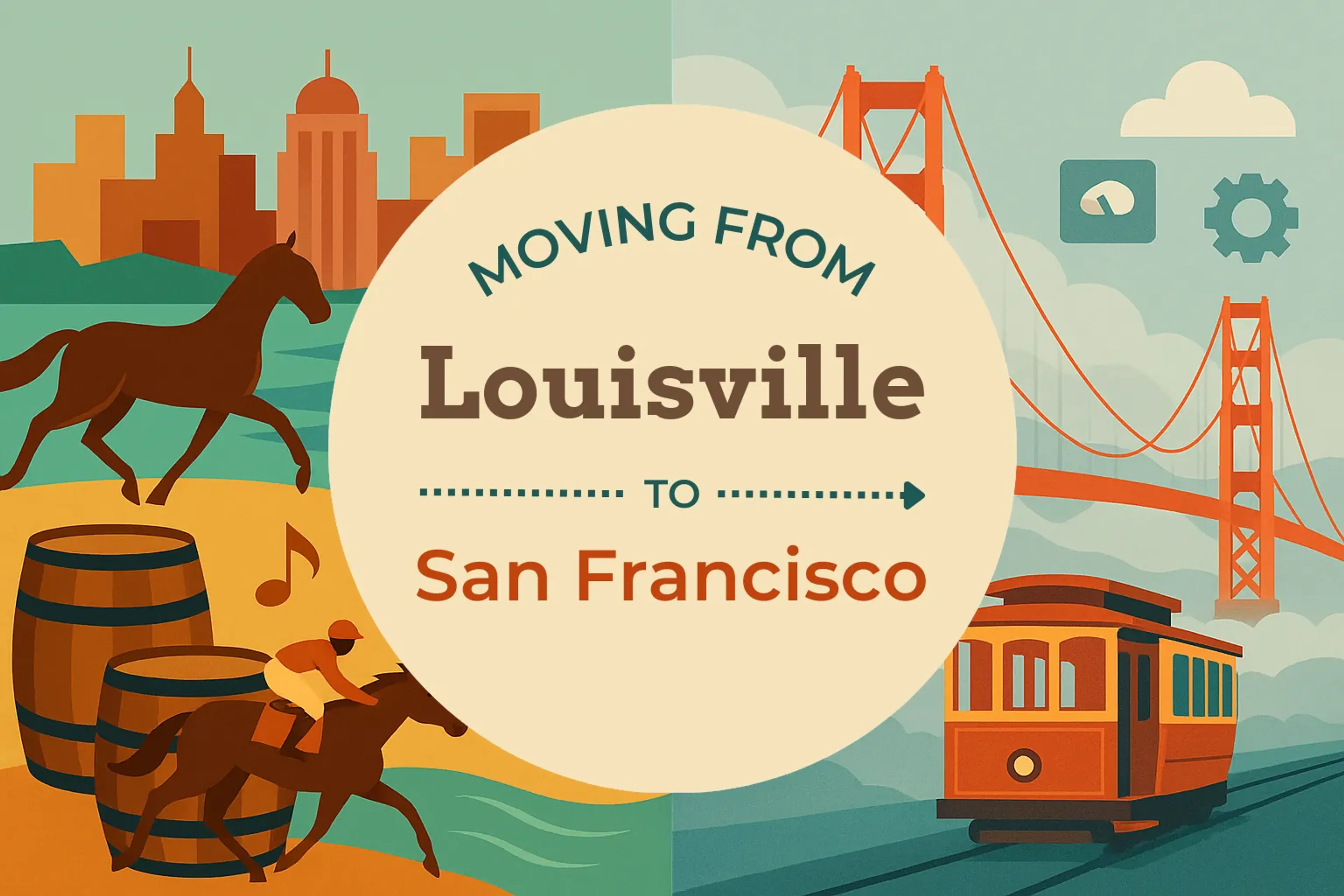 Side-by-side comparison of Louisville to San Francisco moving companies