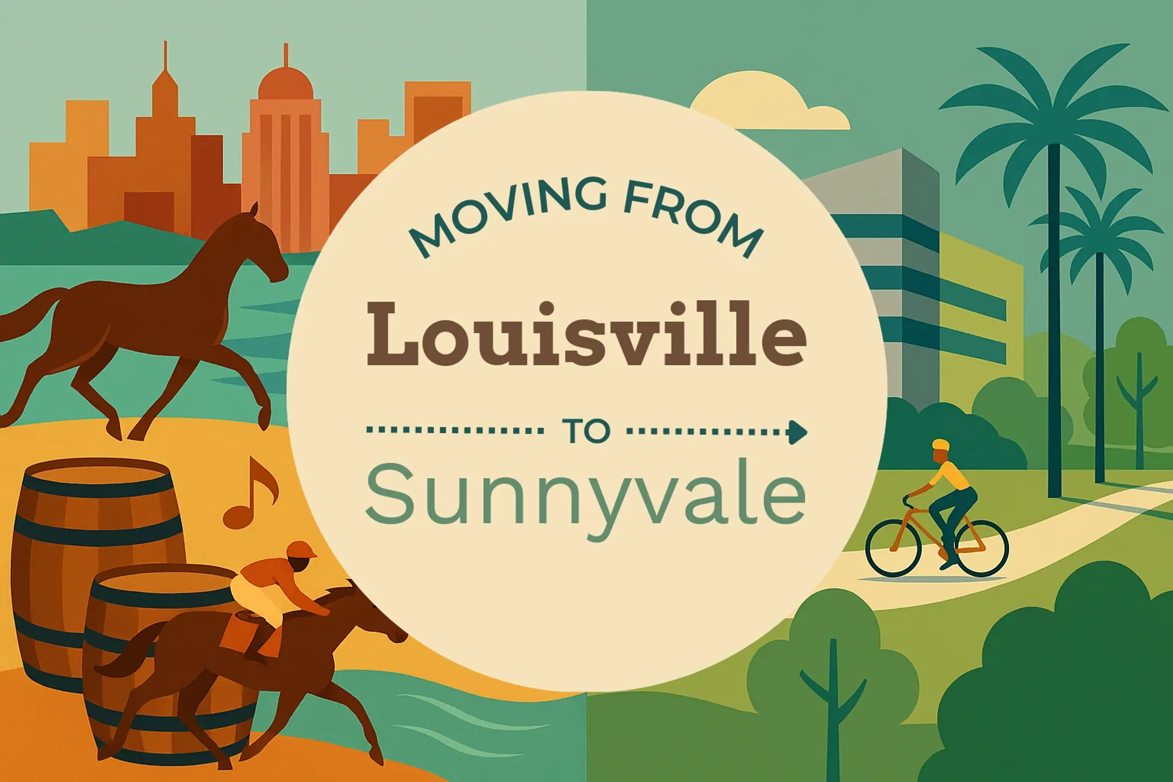Side-by-side comparison of Louisville to Sunnyvale moving companies