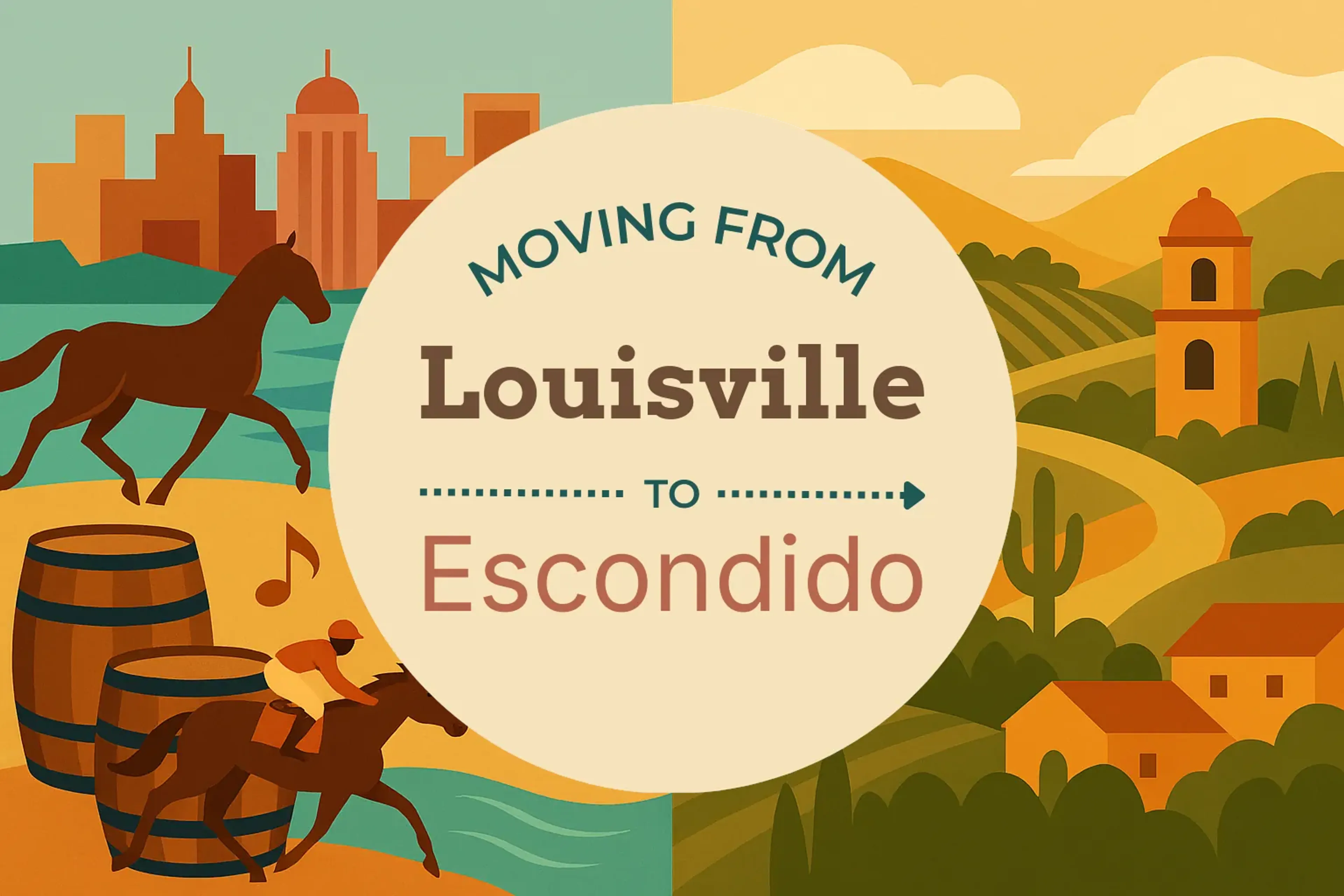 Side-by-side comparison of Louisville to Escondido moving companies