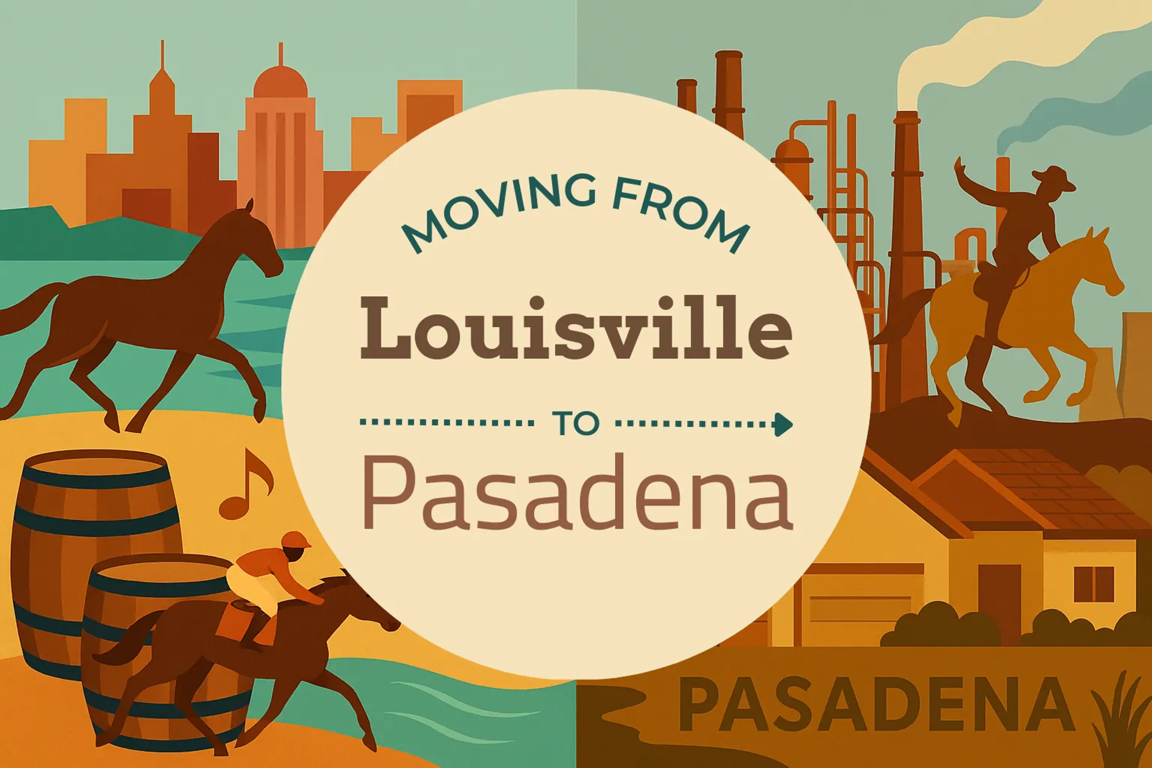 Side-by-side comparison of Louisville to Pasadena moving companies
