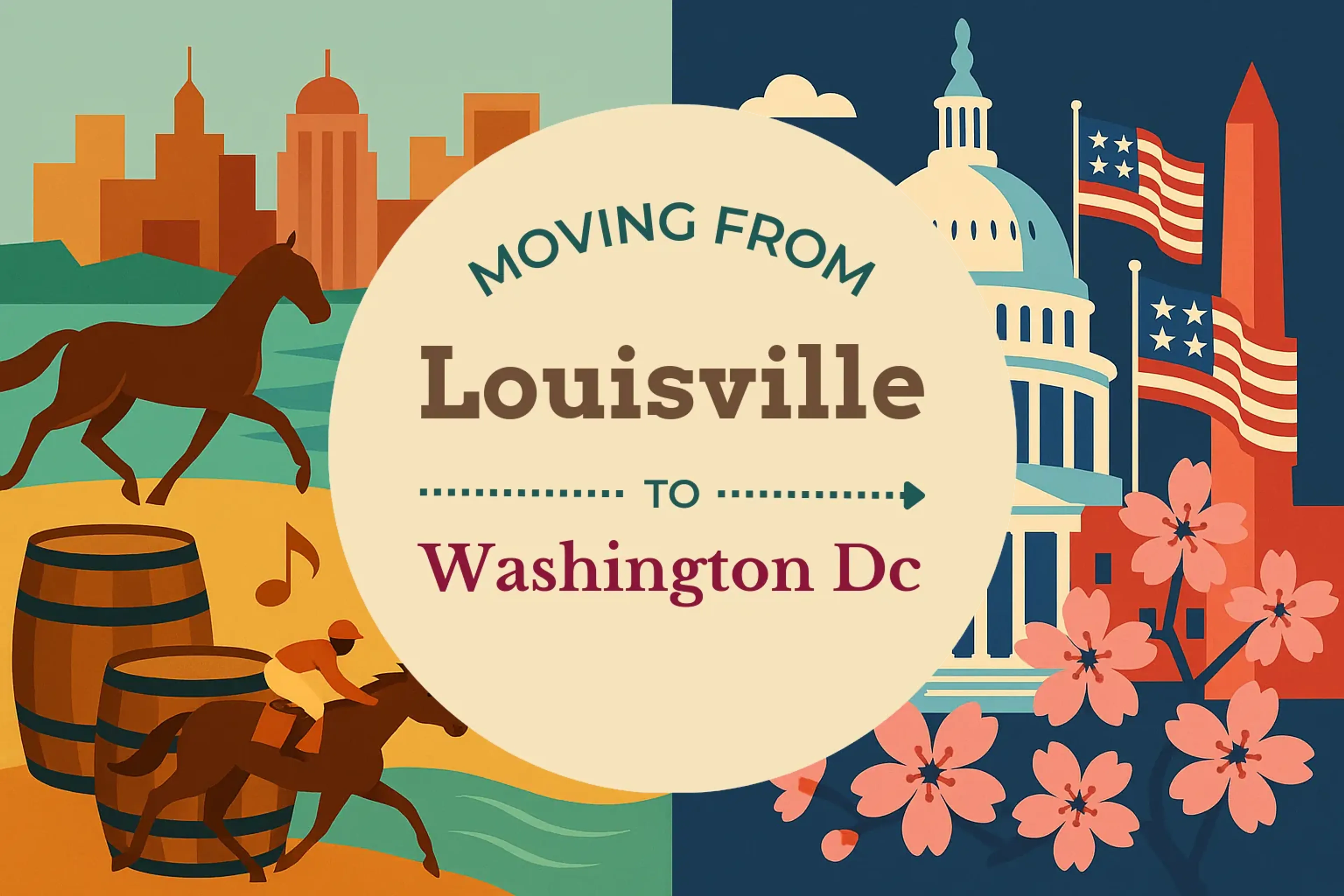 Side-by-side comparison of Louisville to Washington DC moving companies