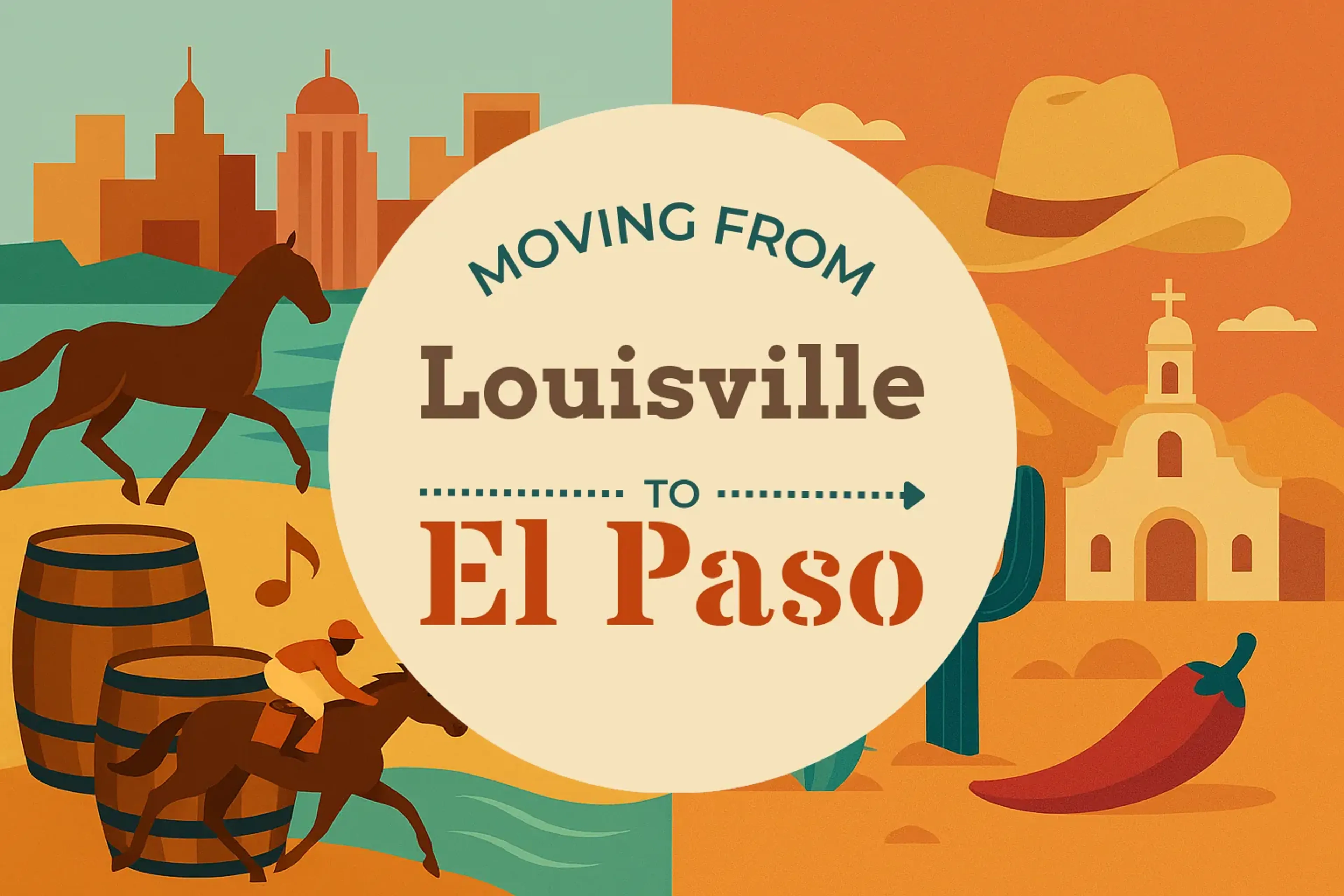 Side-by-side comparison of Louisville to El Paso moving companies