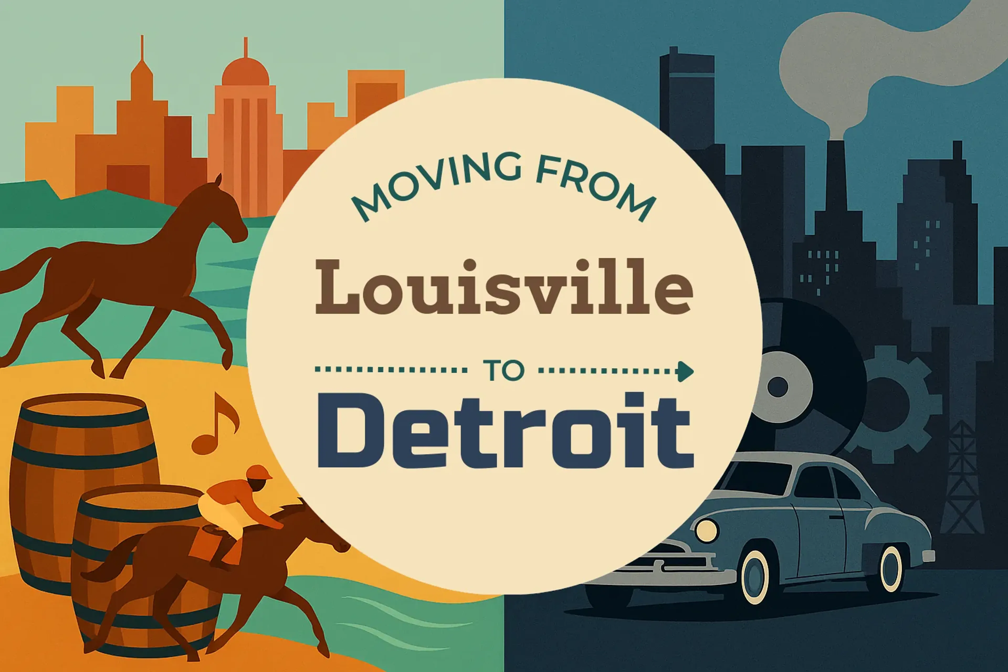 Side-by-side comparison of Louisville to Detroit moving companies