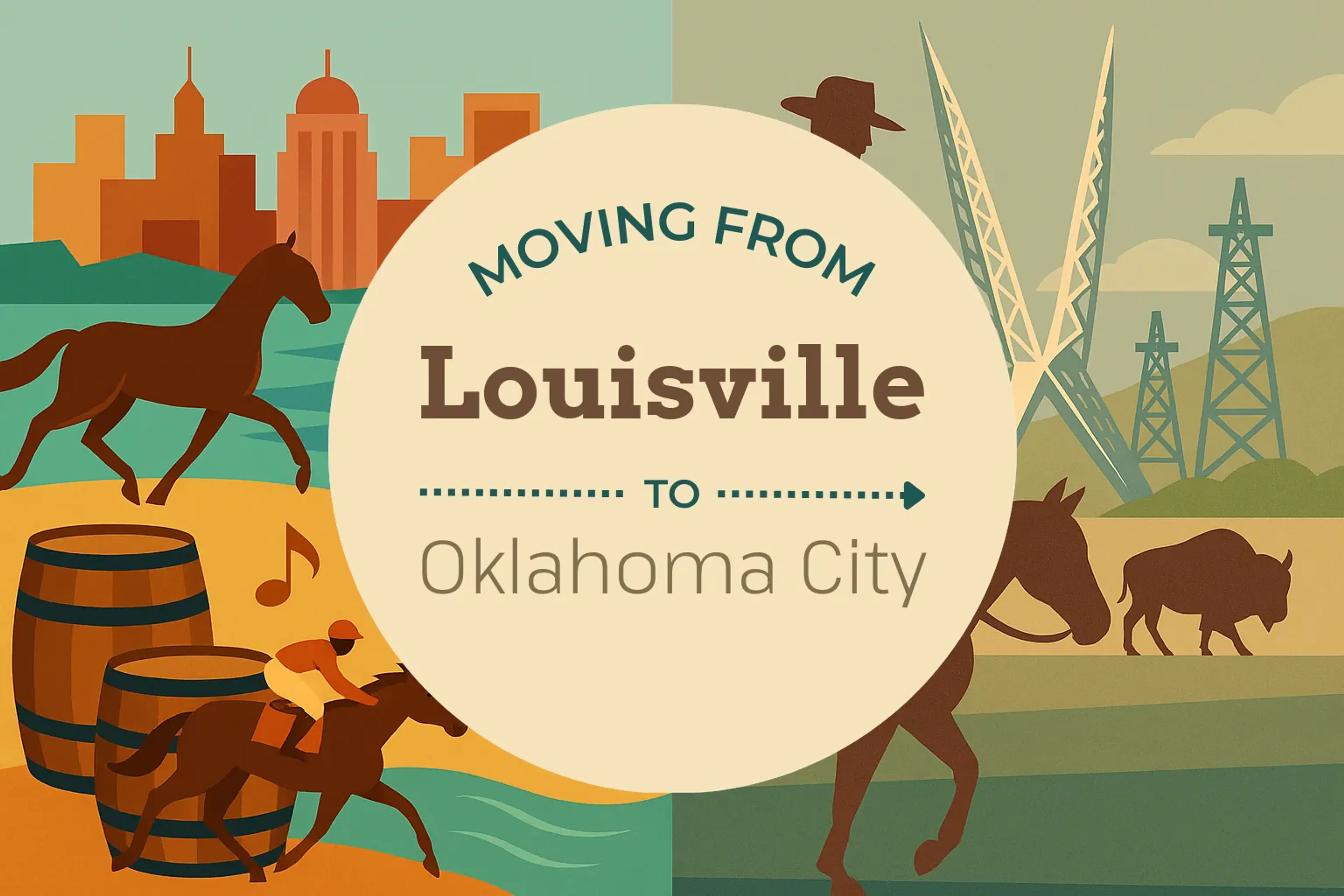 Side-by-side comparison of Louisville to Oklahoma City moving companies