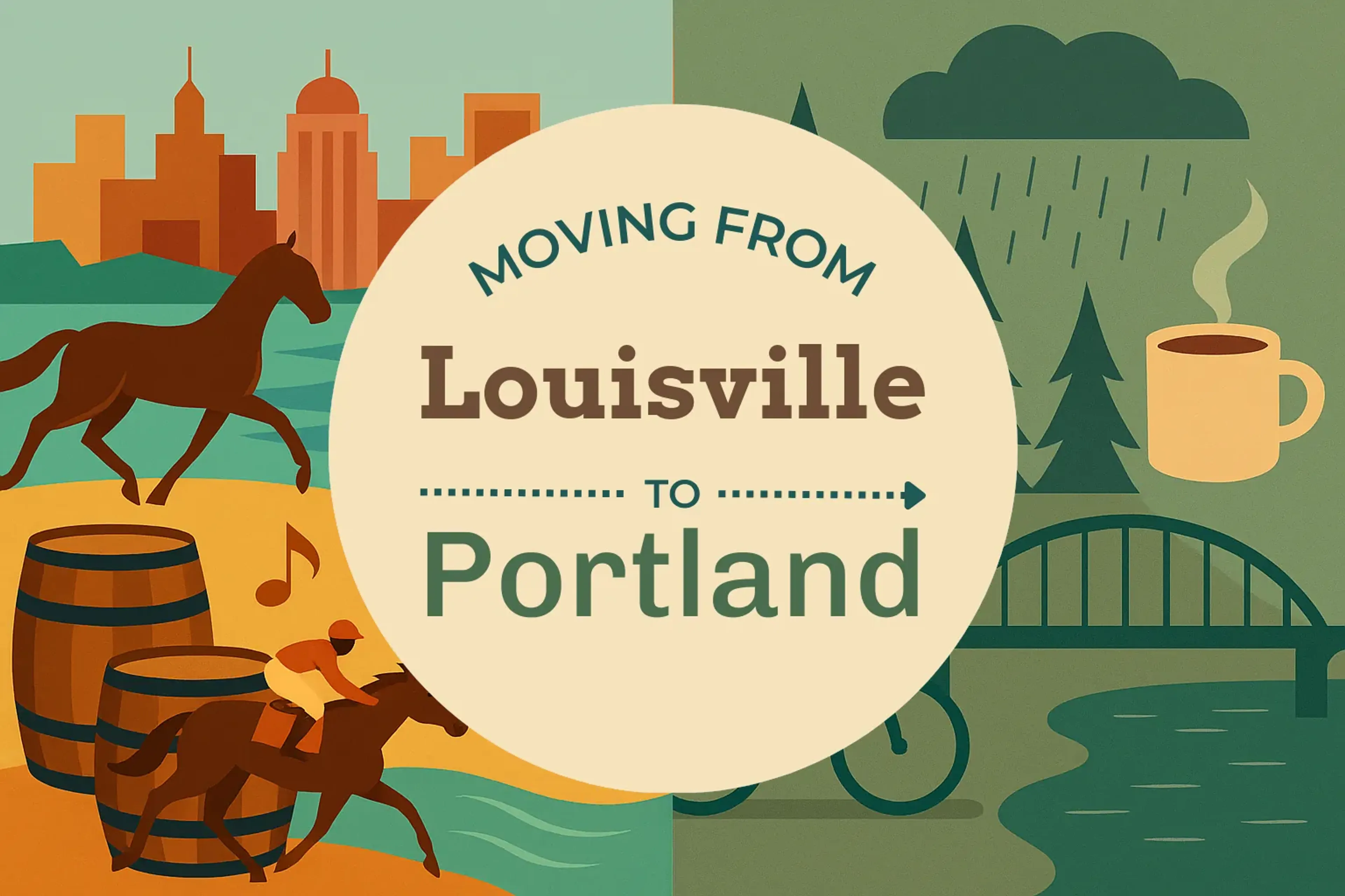 Side-by-side comparison of Louisville to Portland moving companies