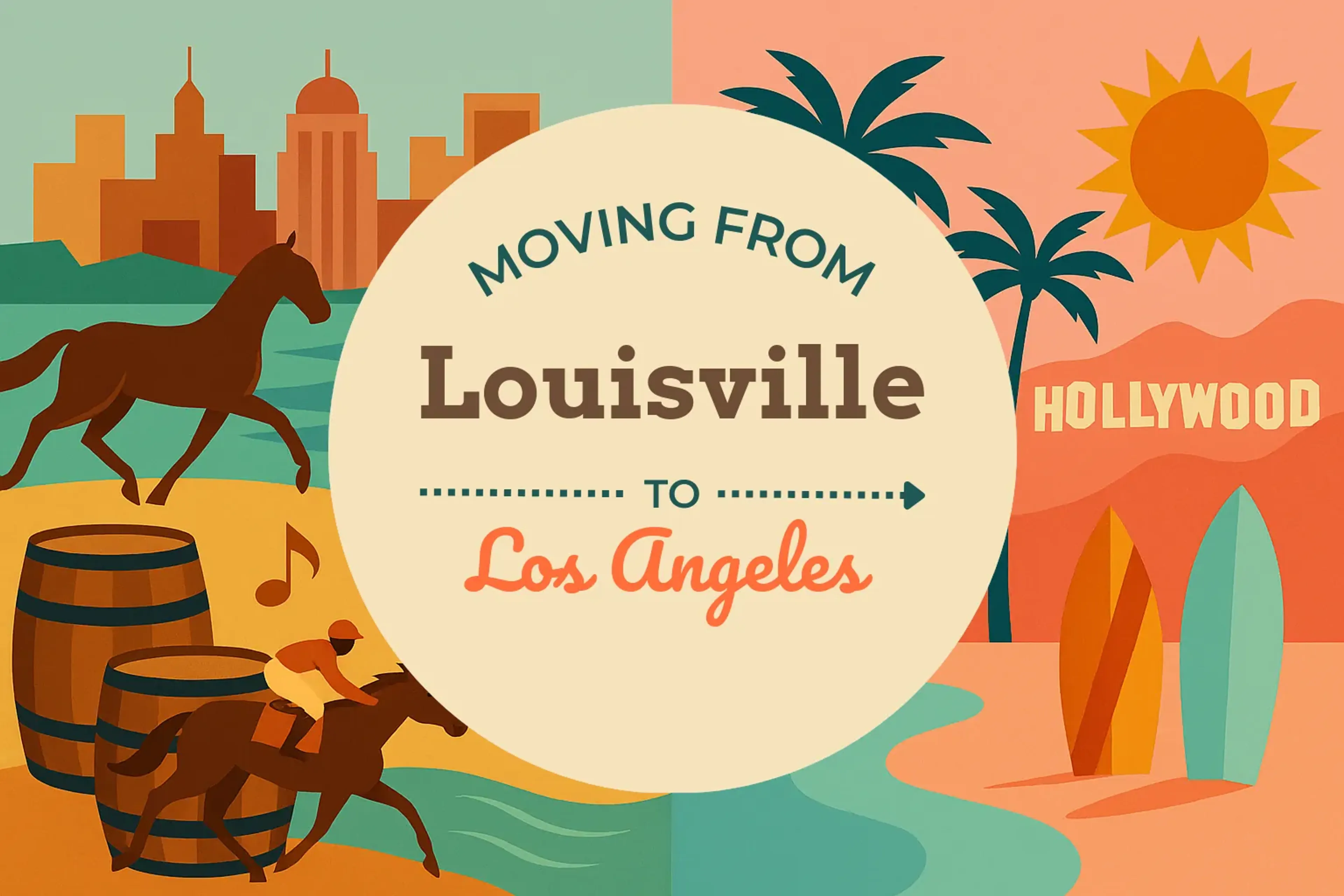Side-by-side comparison of Louisville to Los Angeles moving companies