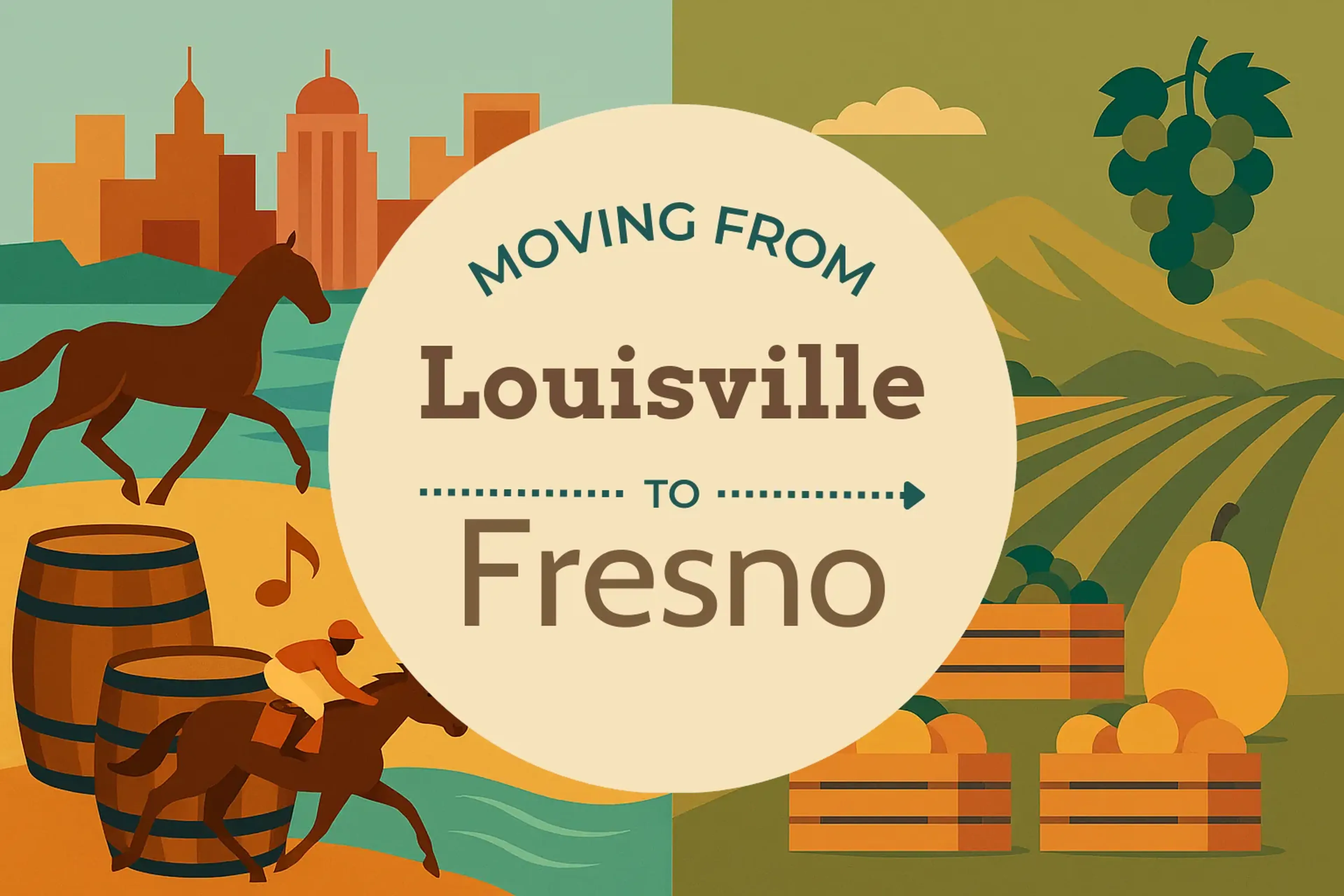 Side-by-side comparison of Louisville to Fresno moving companies