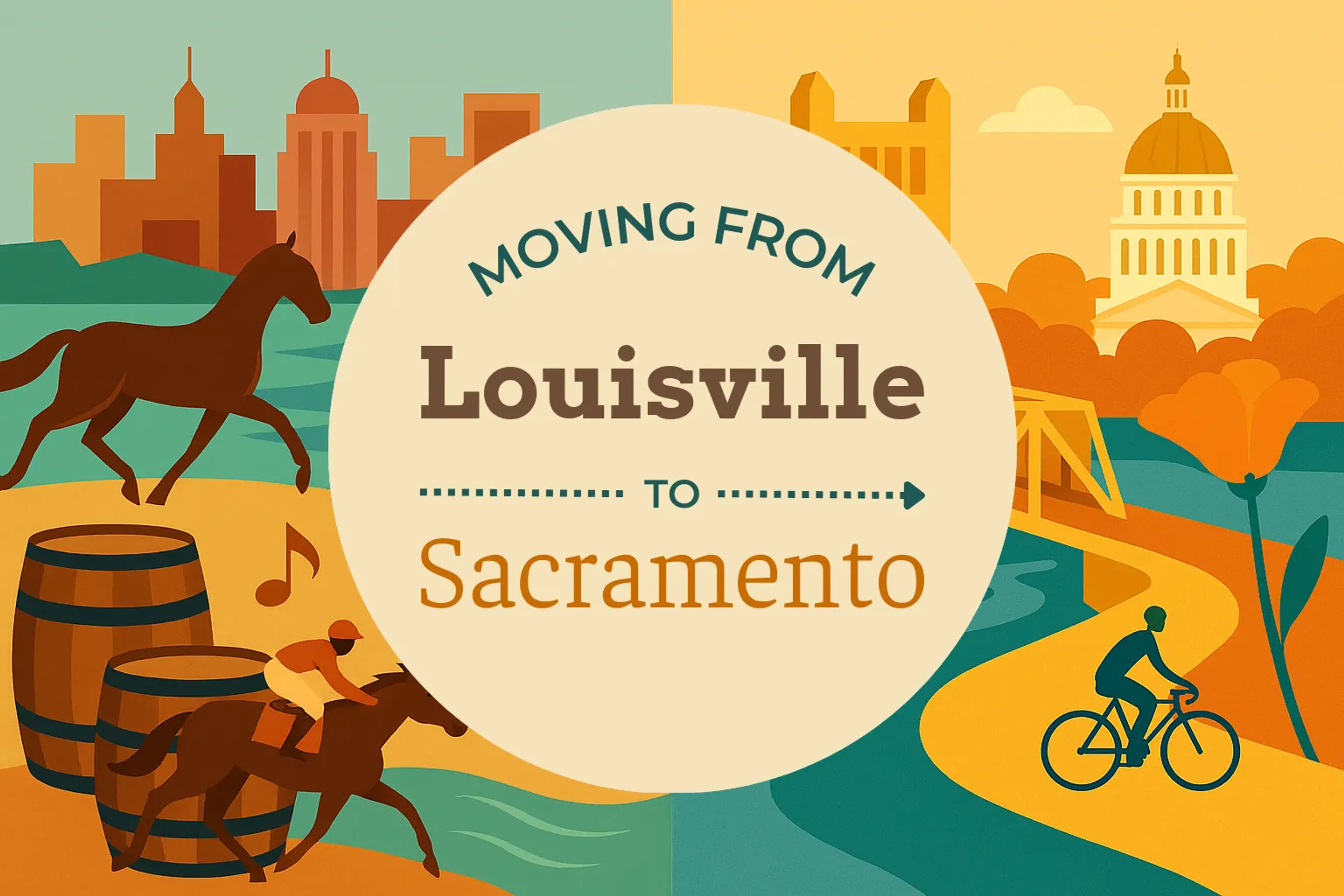 Side-by-side comparison of Louisville to Sacramento moving companies