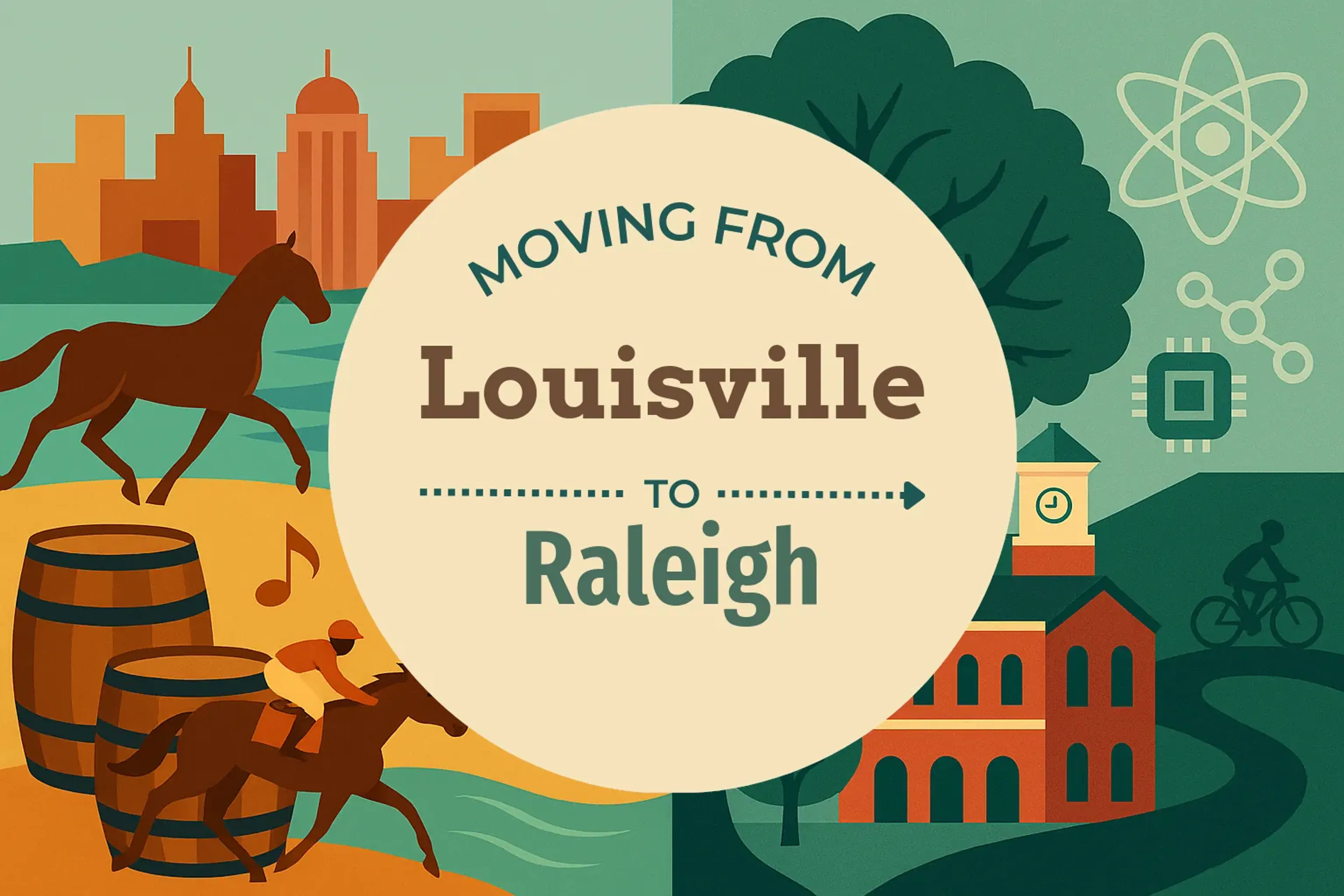 Side-by-side comparison of Louisville to Raleigh moving companies