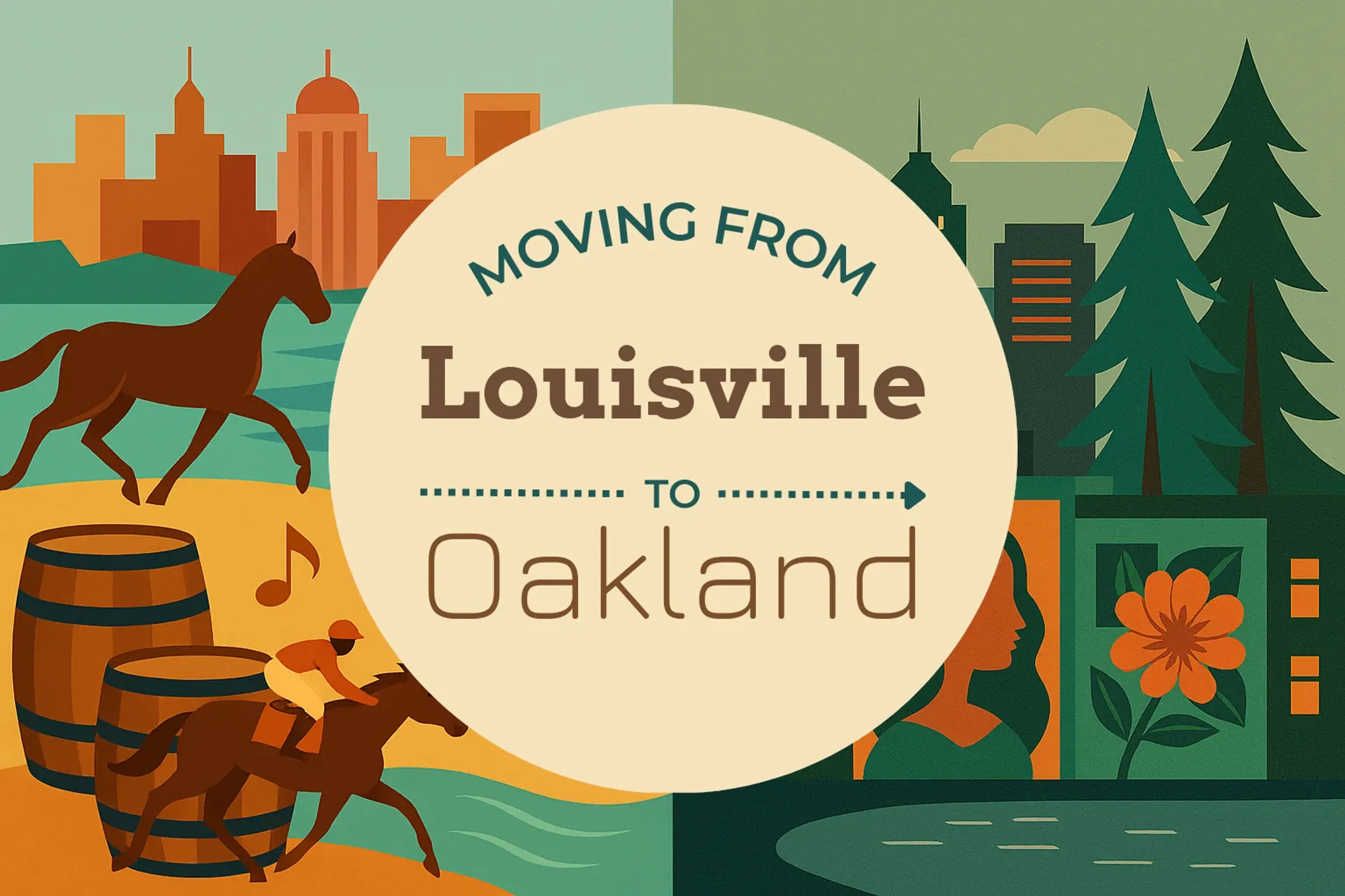 Side-by-side comparison of Louisville to Oakland moving companies