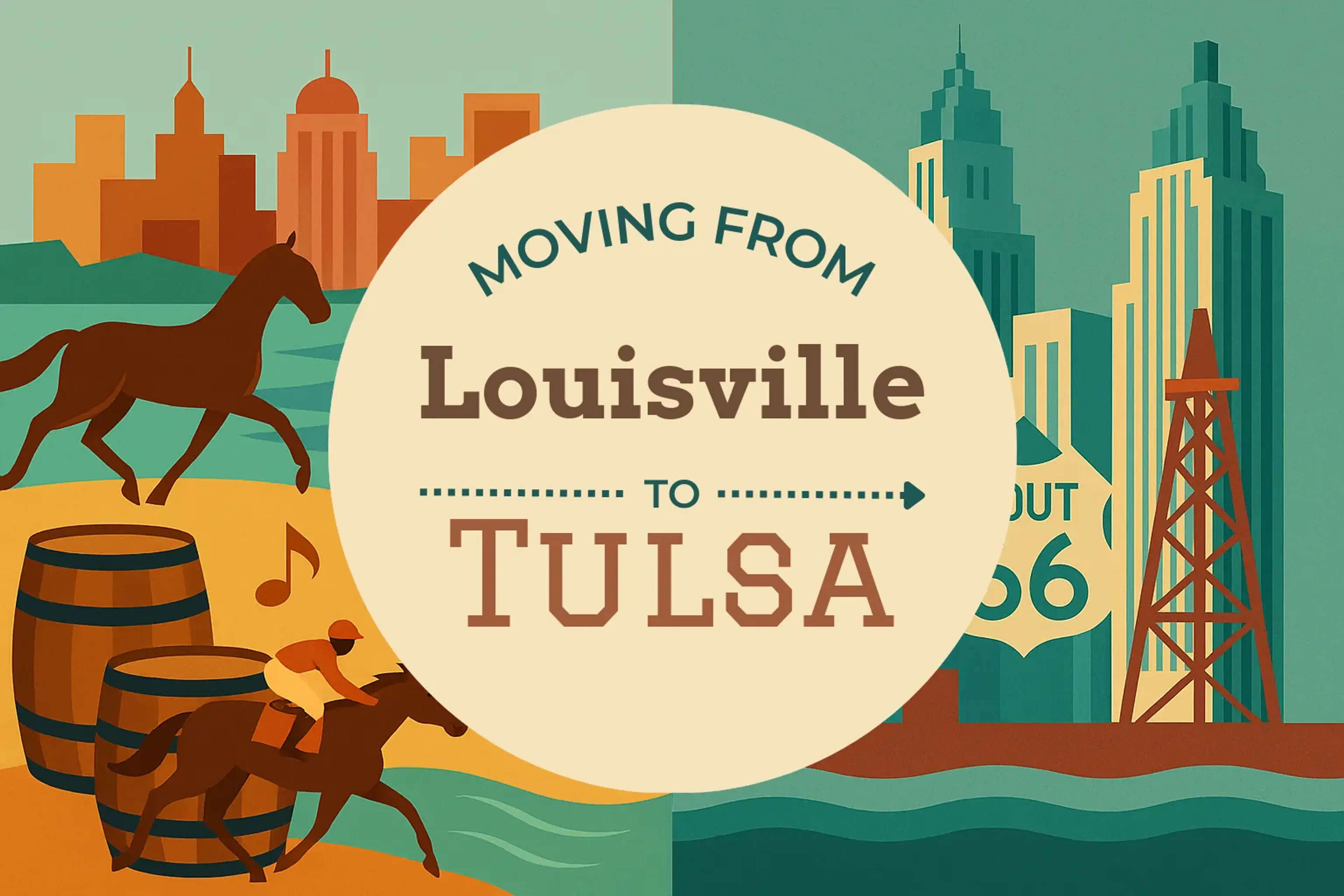 Side-by-side comparison of Louisville to Tulsa moving companies