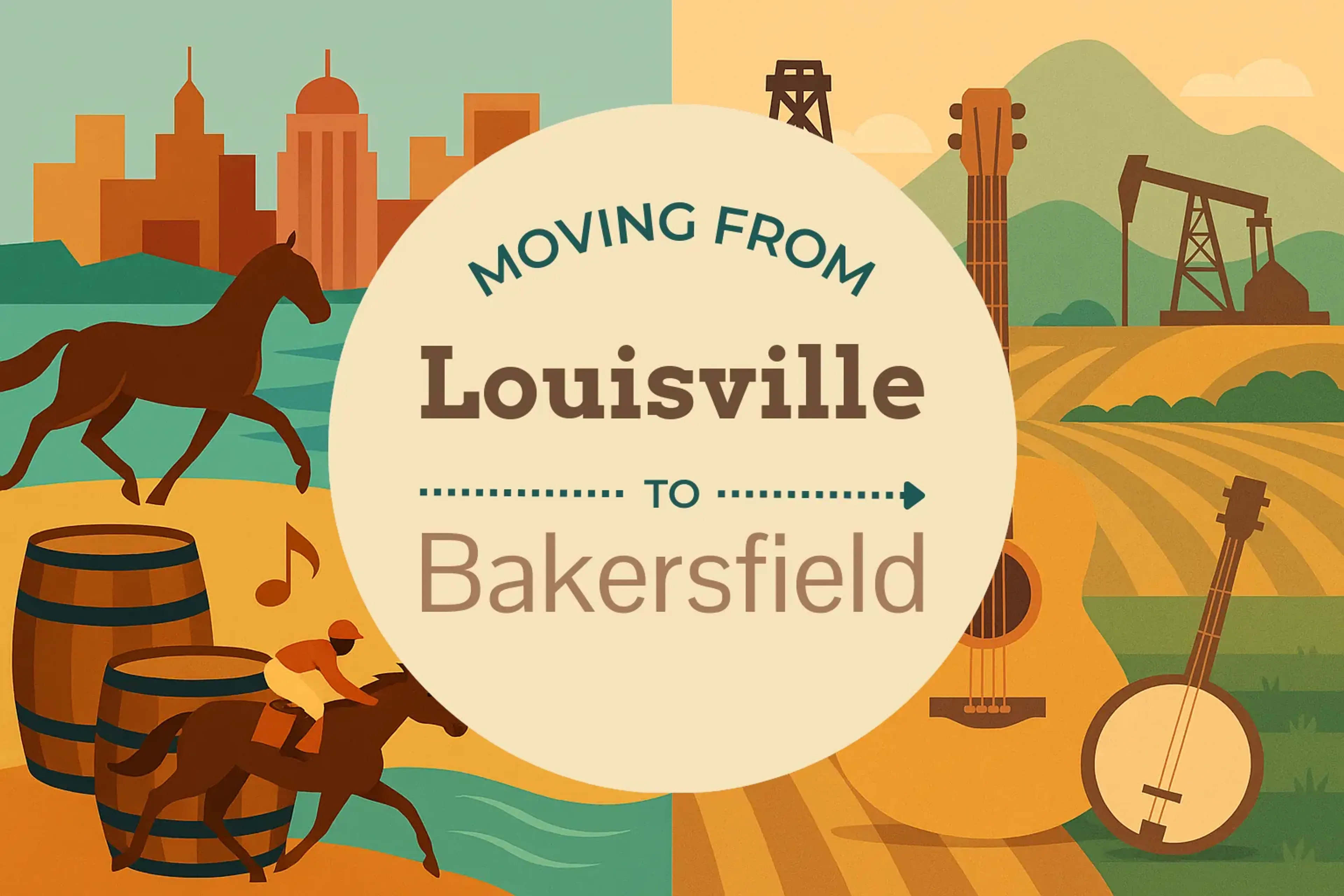 Side-by-side comparison of Louisville to Bakersfield moving companies