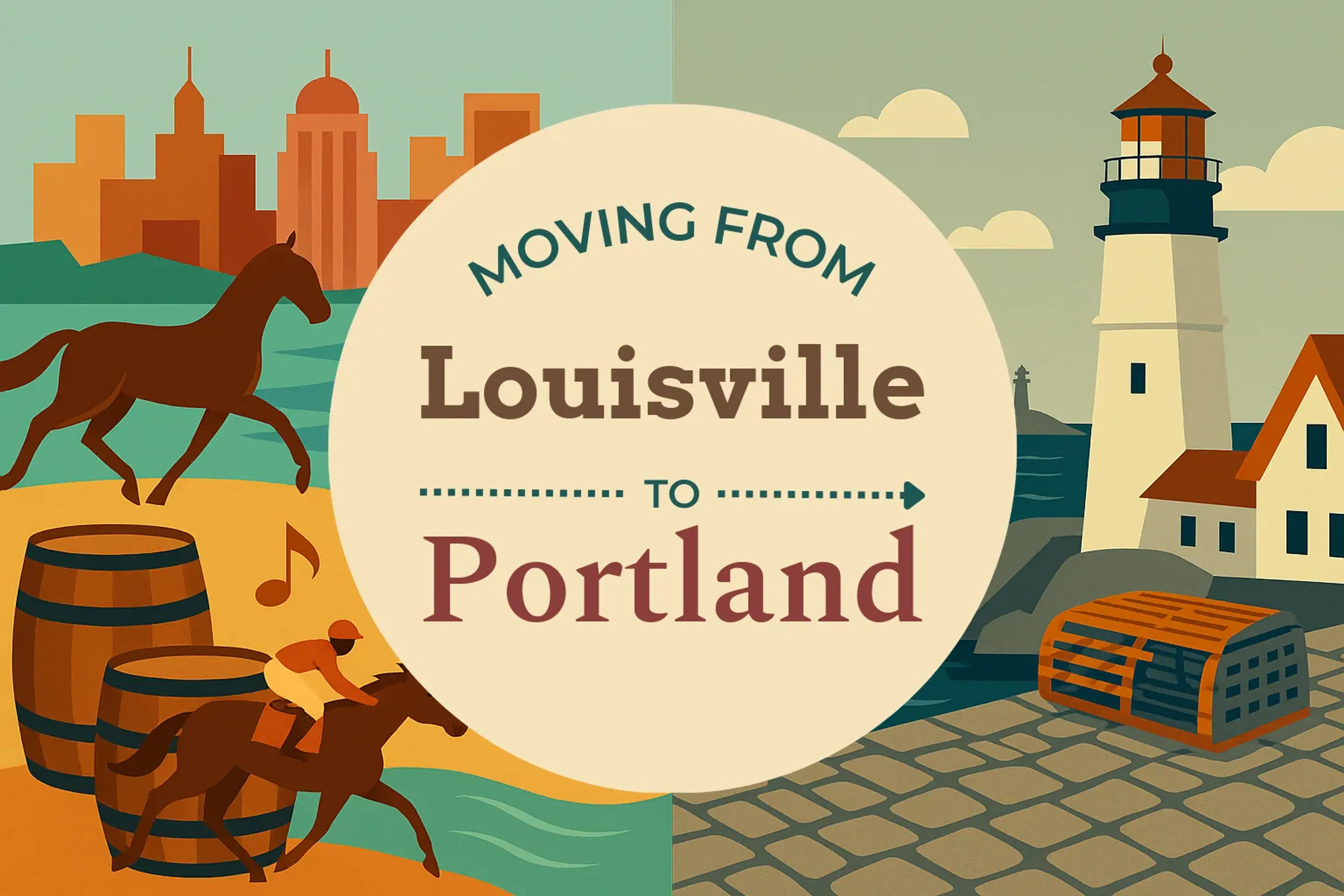Side-by-side comparison of Louisville to Portland moving companies