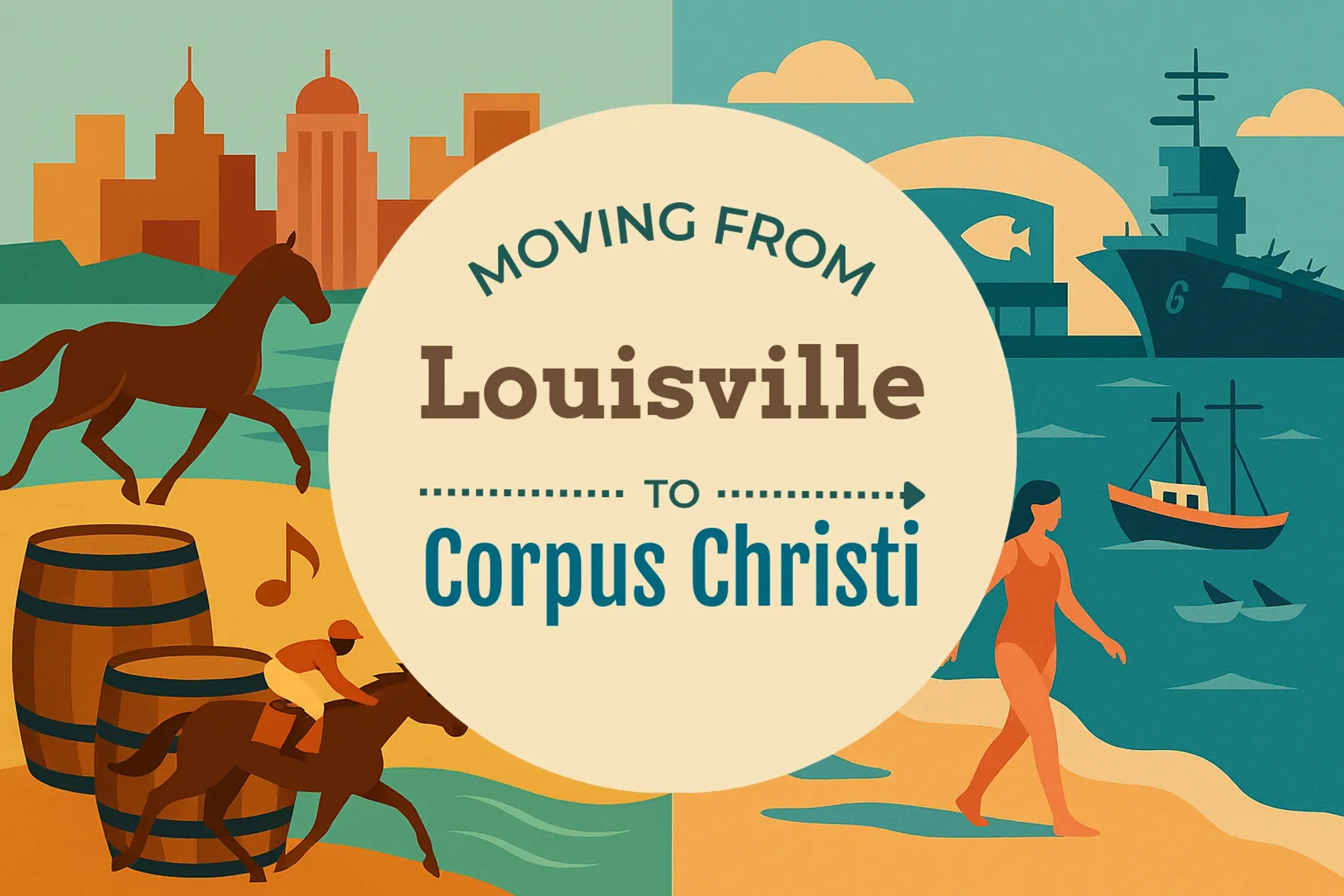 Side-by-side comparison of Louisville to Corpus Christi moving companies