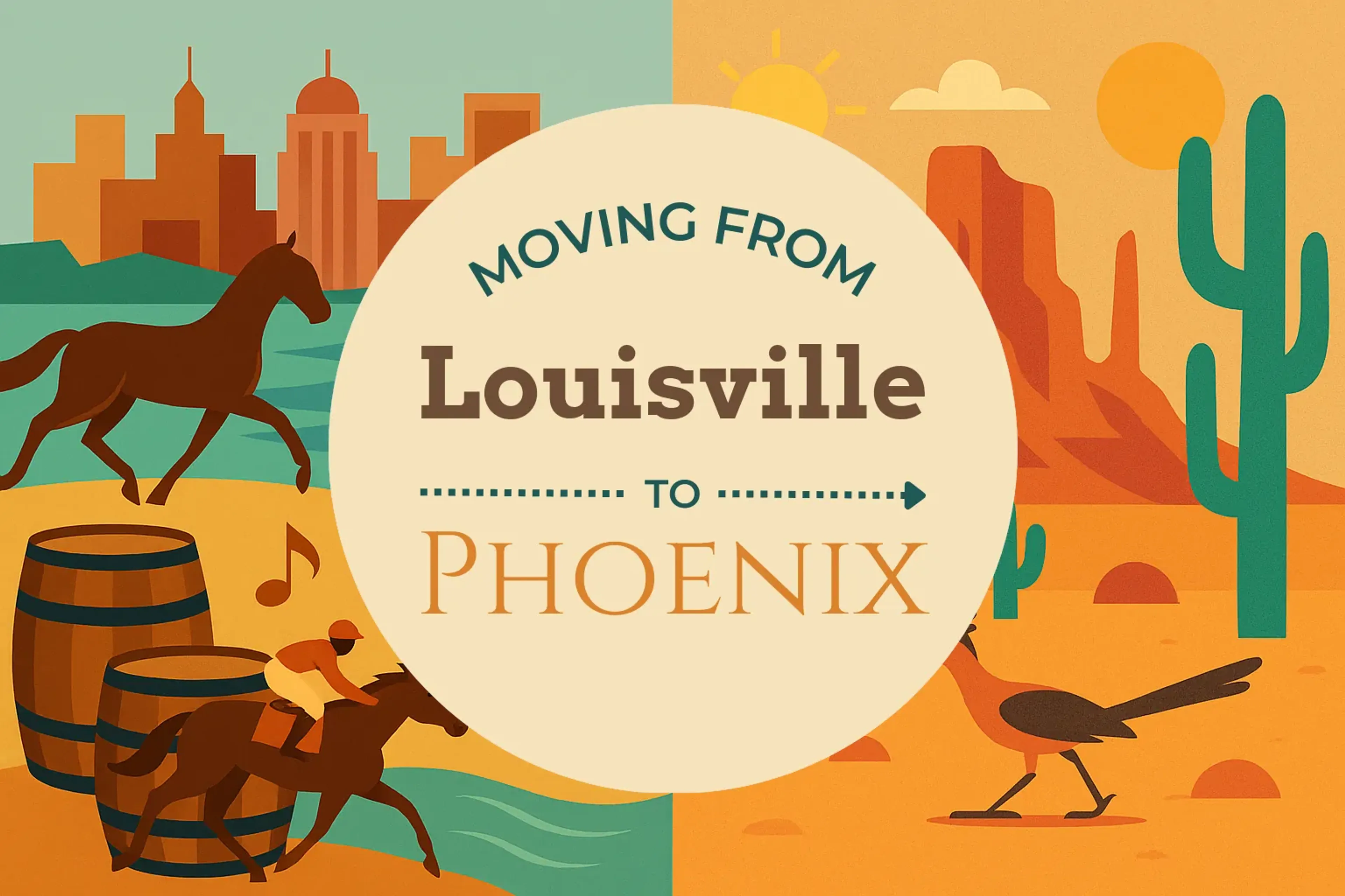 Side-by-side comparison of Louisville to Phoenix moving companies