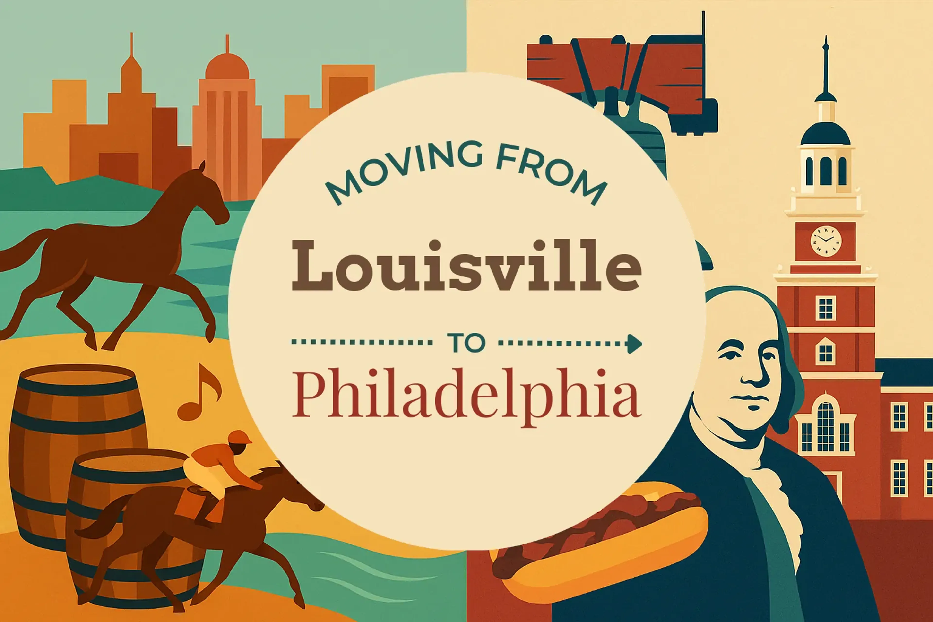 Side-by-side comparison of Louisville to Philadelphia moving companies