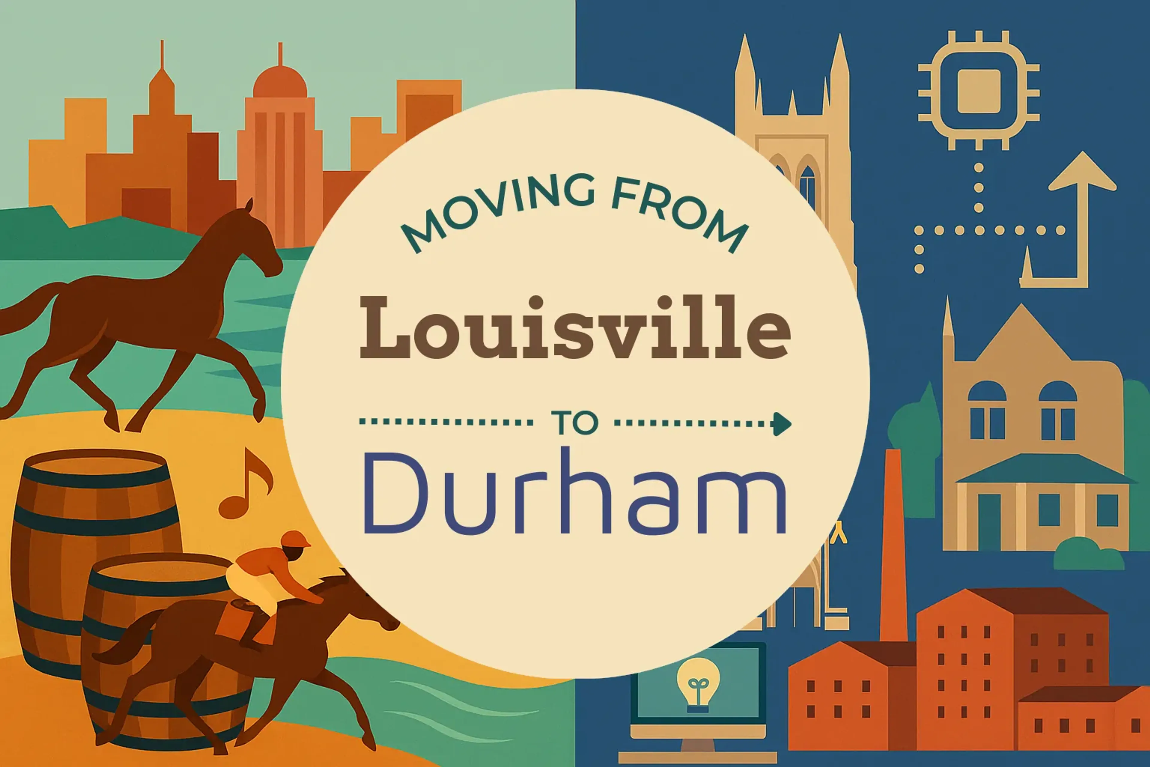 Side-by-side comparison of Louisville to Durham moving companies