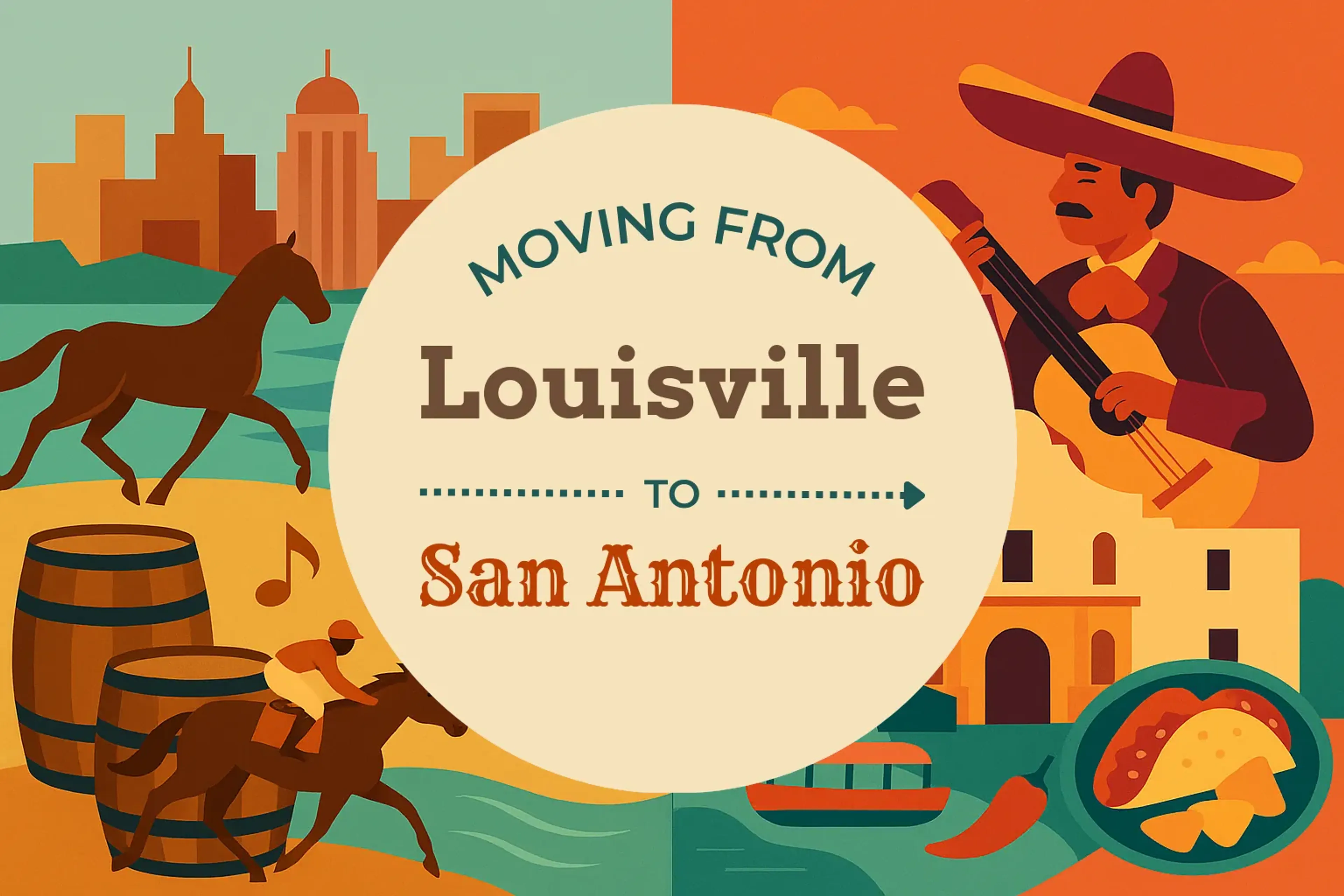 Side-by-side comparison of Louisville to San Antonio moving companies