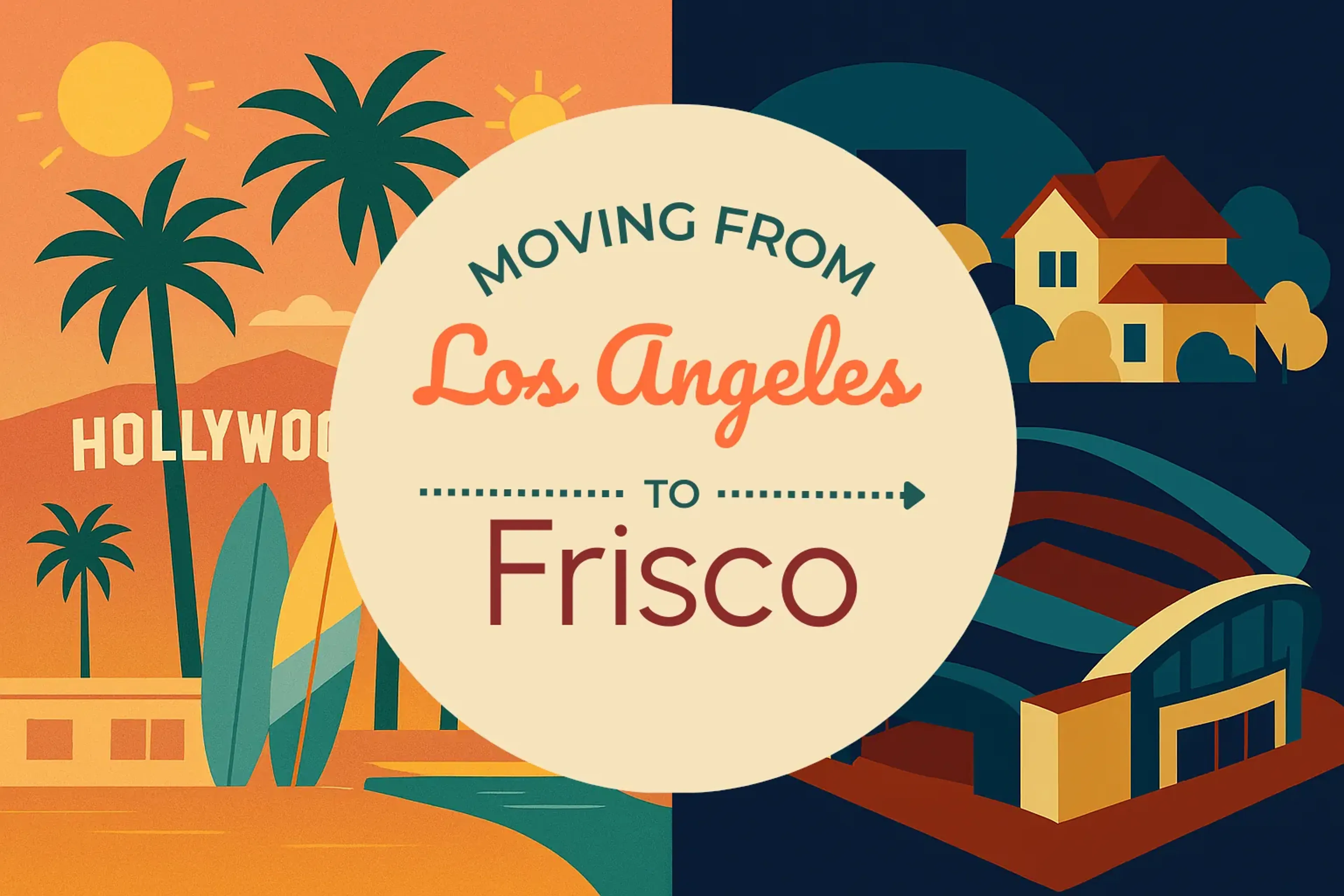 Side-by-side comparison of Los Angeles to Frisco moving companies