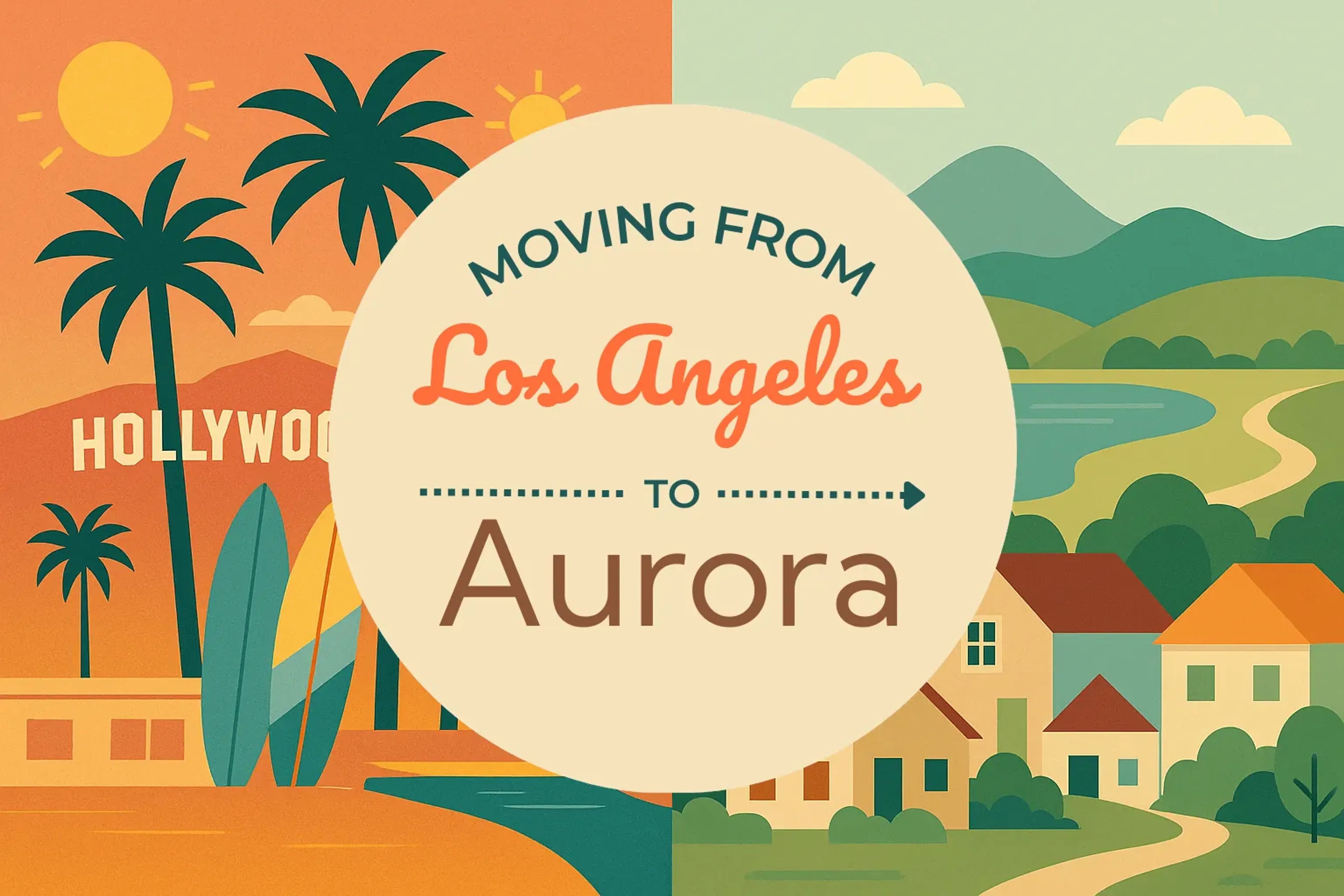 Side-by-side comparison of Los Angeles to Aurora moving companies