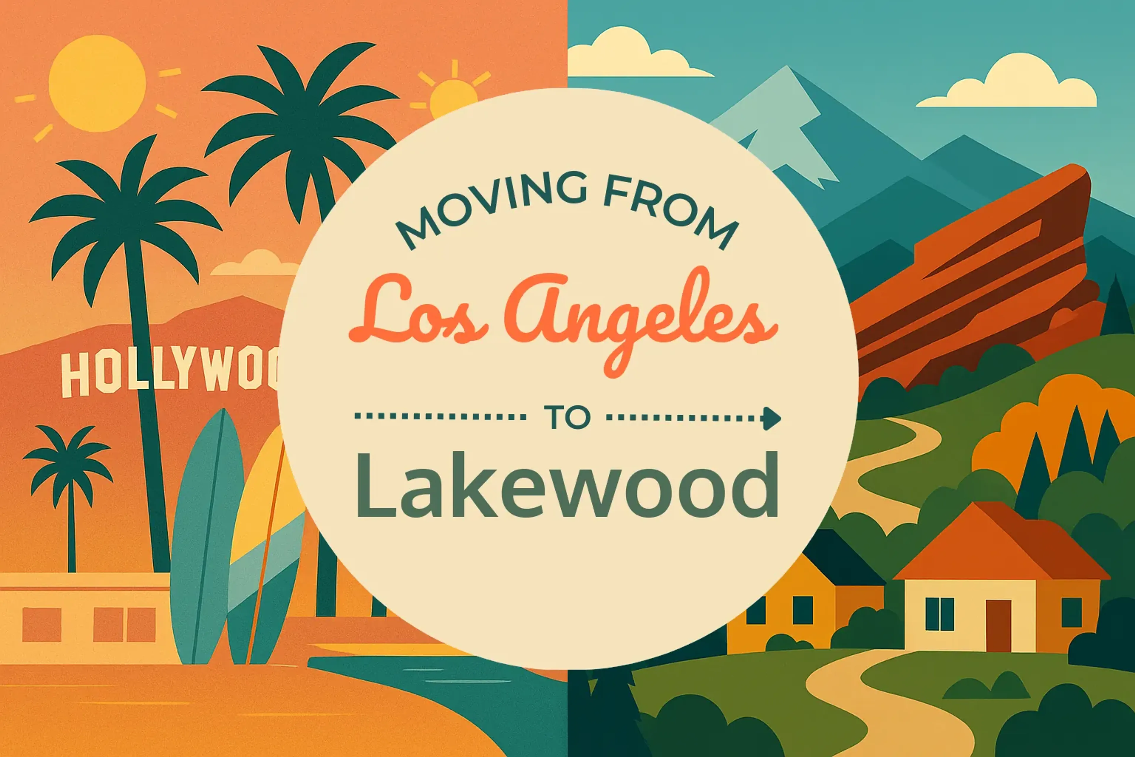 Side-by-side comparison of Los Angeles to Lakewood moving companies