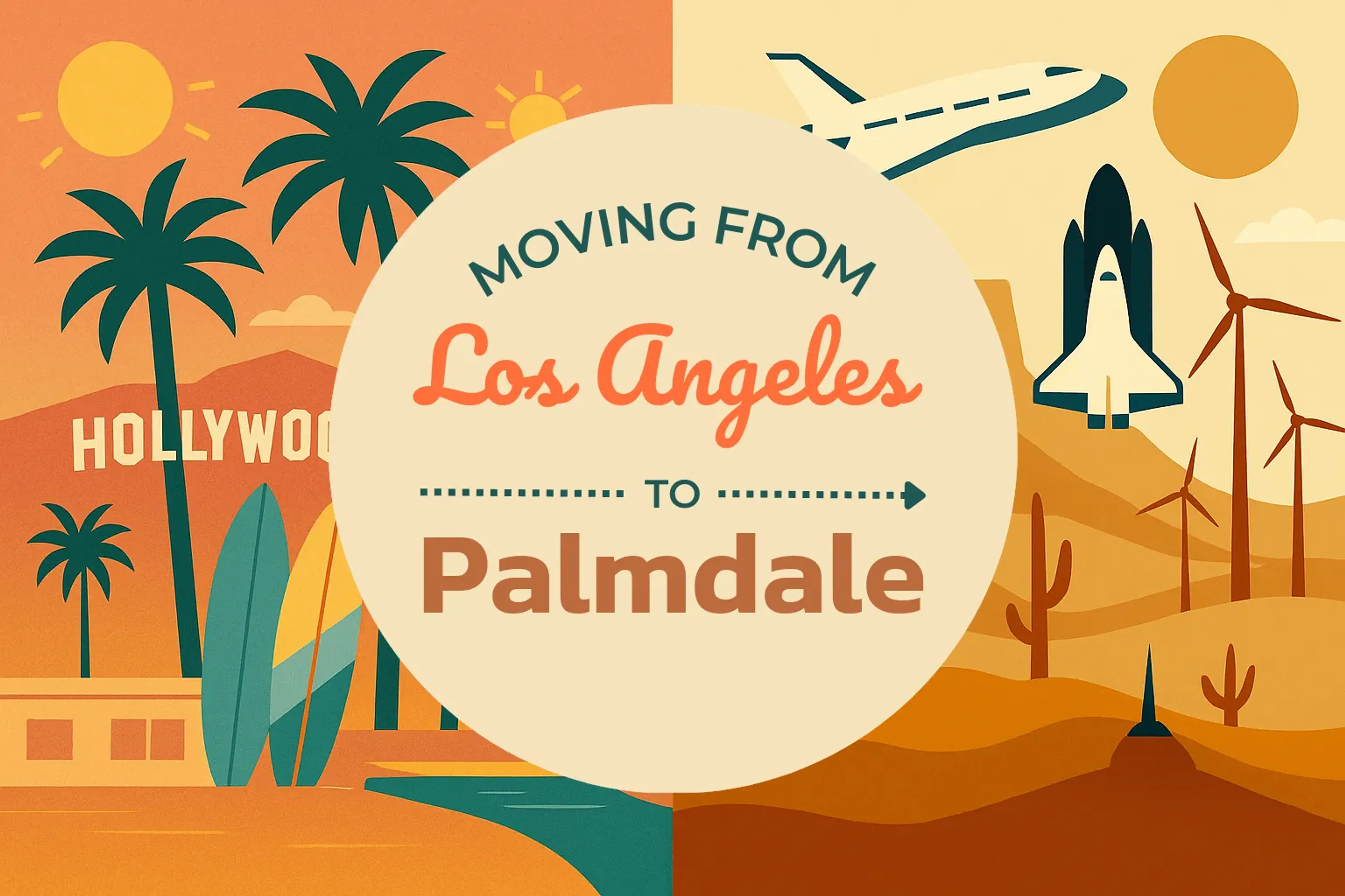 Side-by-side comparison of Los Angeles to Palmdale moving companies