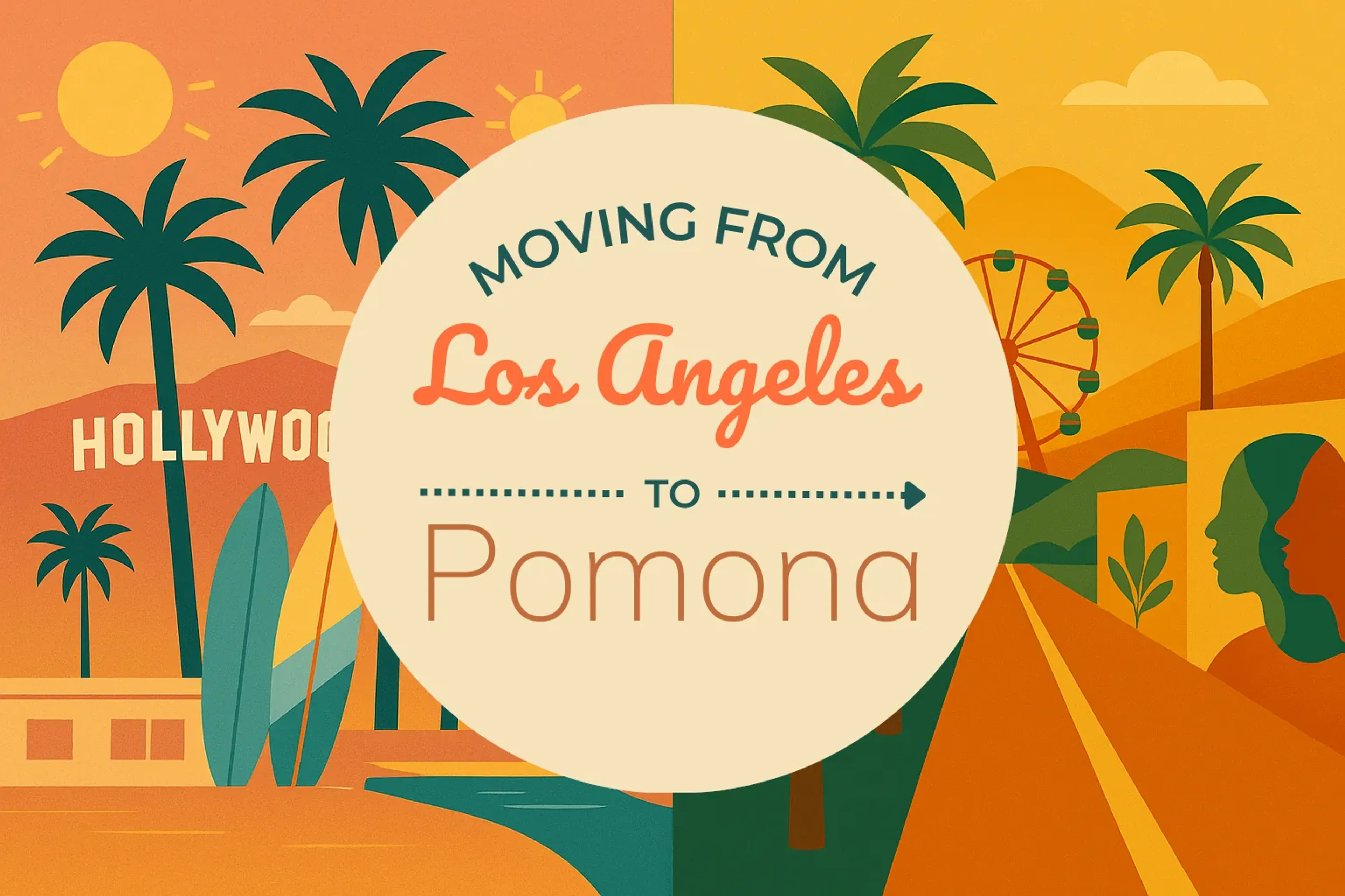 Side-by-side comparison of Los Angeles to Pomona moving companies