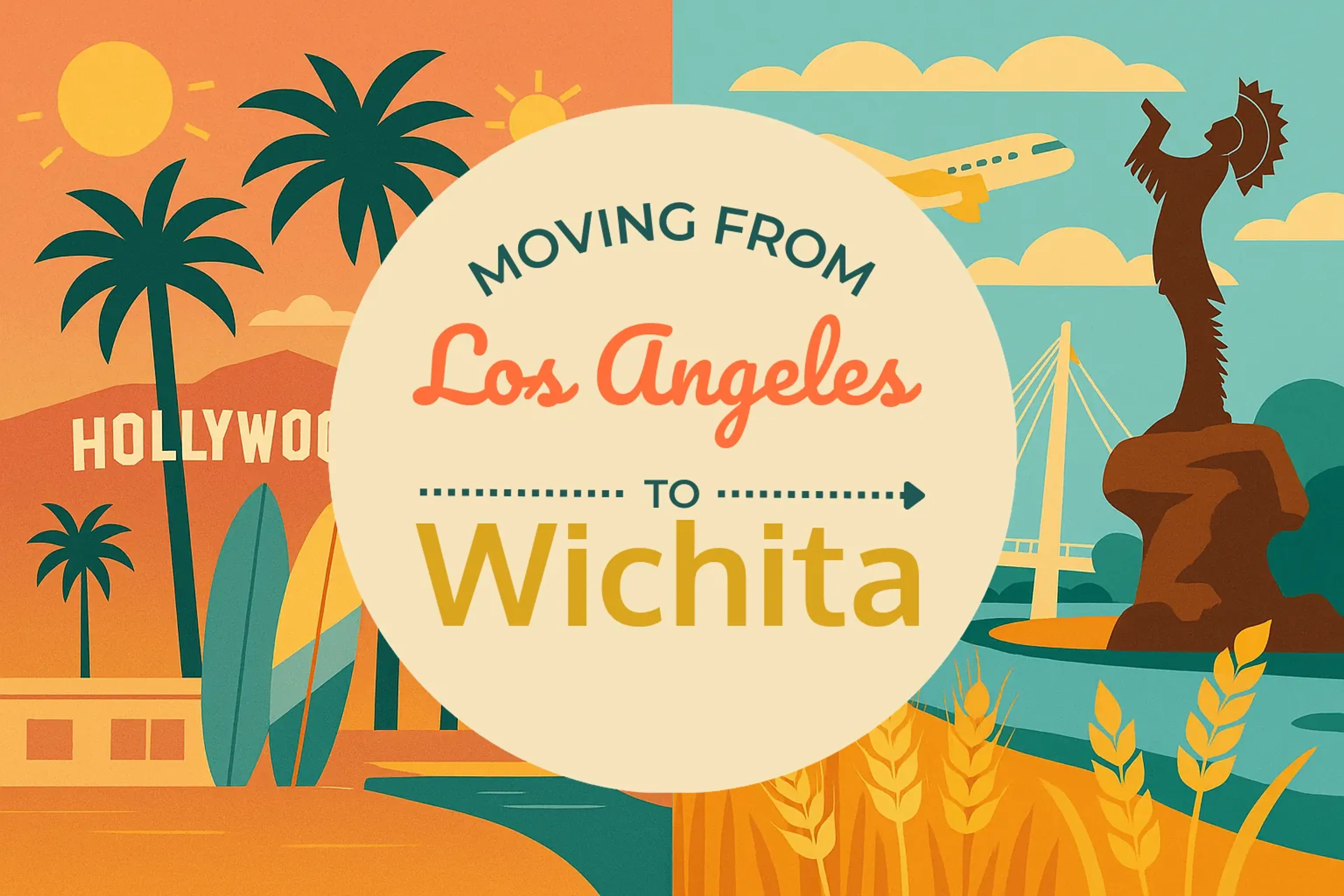 Side-by-side comparison of Los Angeles to Wichita moving companies
