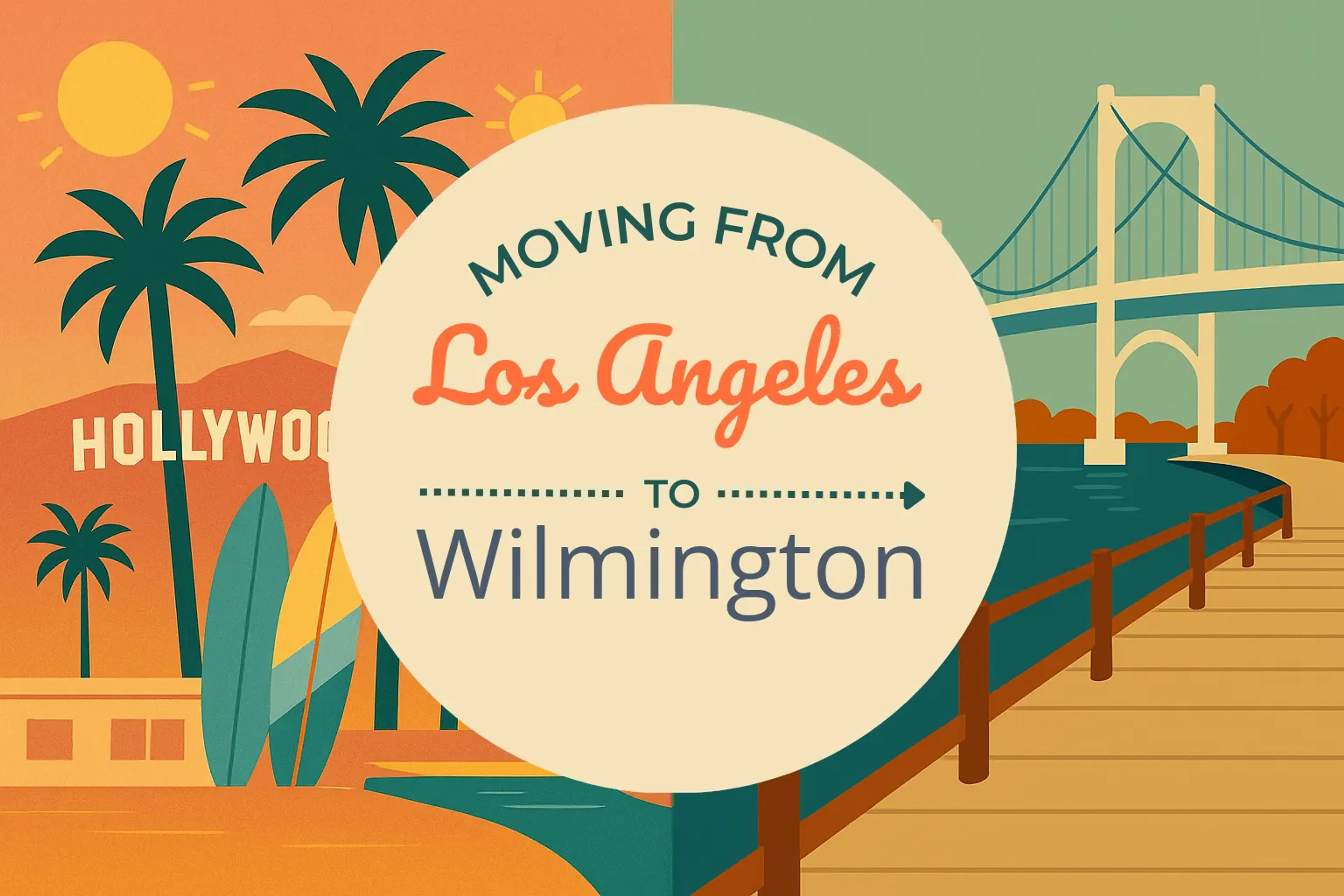 Side-by-side comparison of Los Angeles to Wilmington moving companies