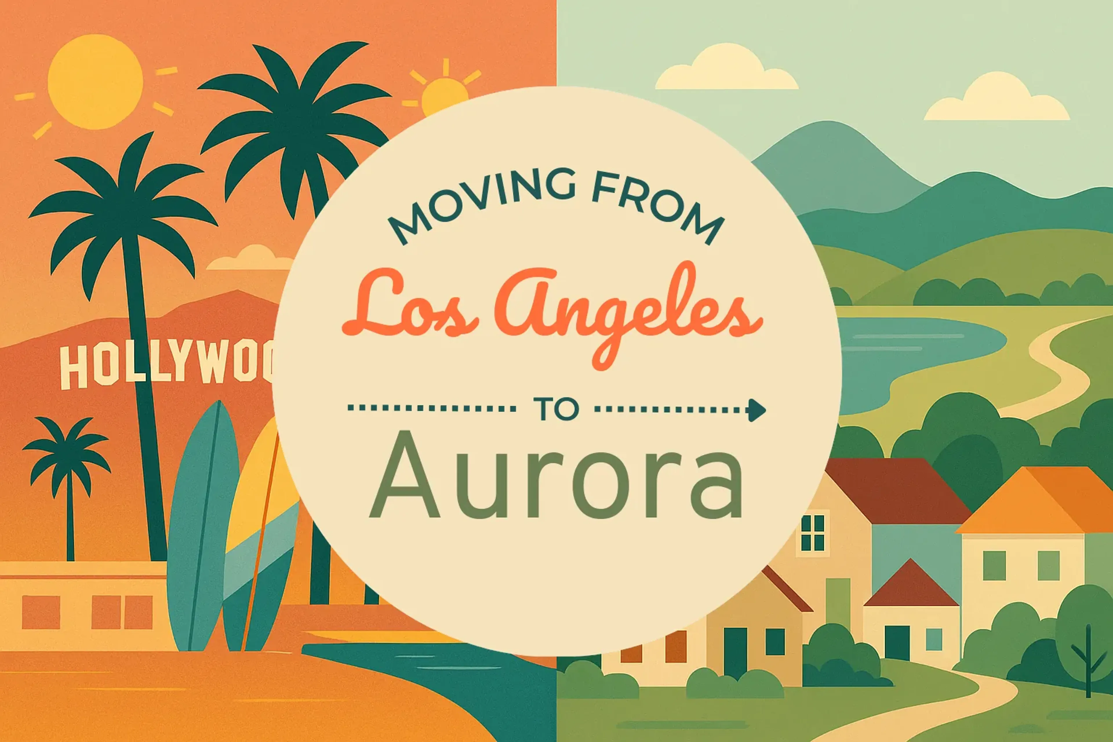 Side-by-side comparison of Los Angeles to Aurora moving companies
