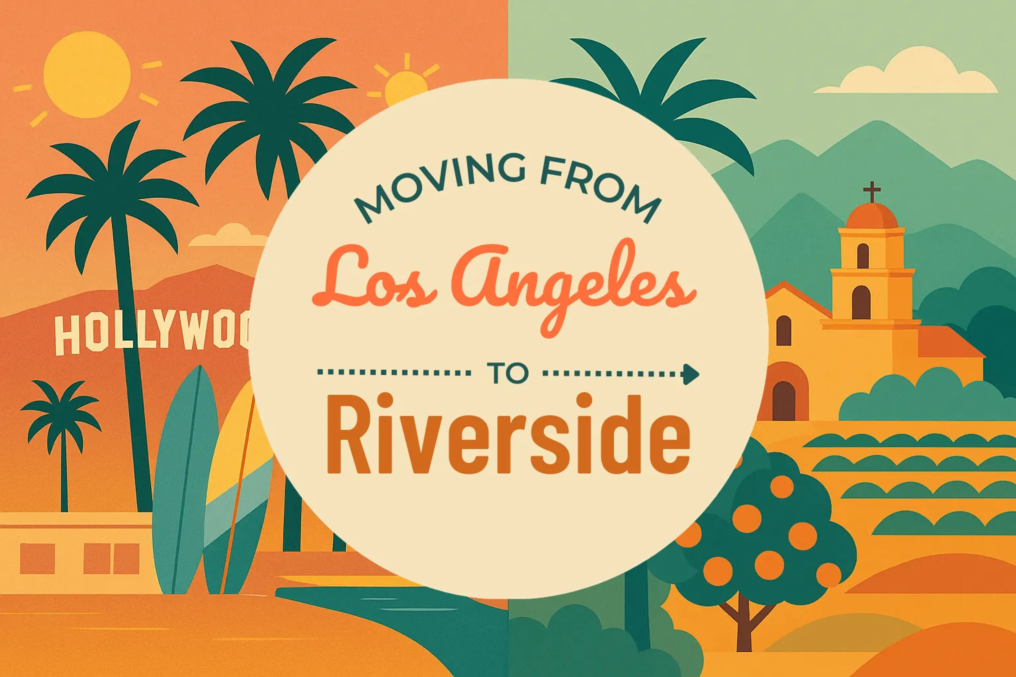 Side-by-side comparison of Los Angeles to Riverside moving companies