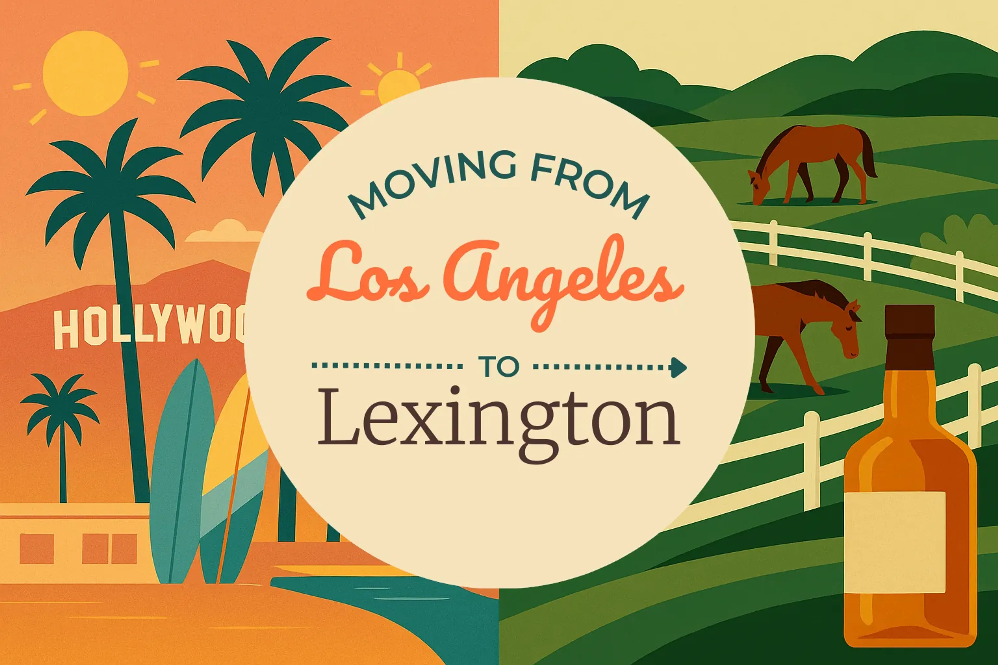 Side-by-side comparison of Los Angeles to Lexington moving companies