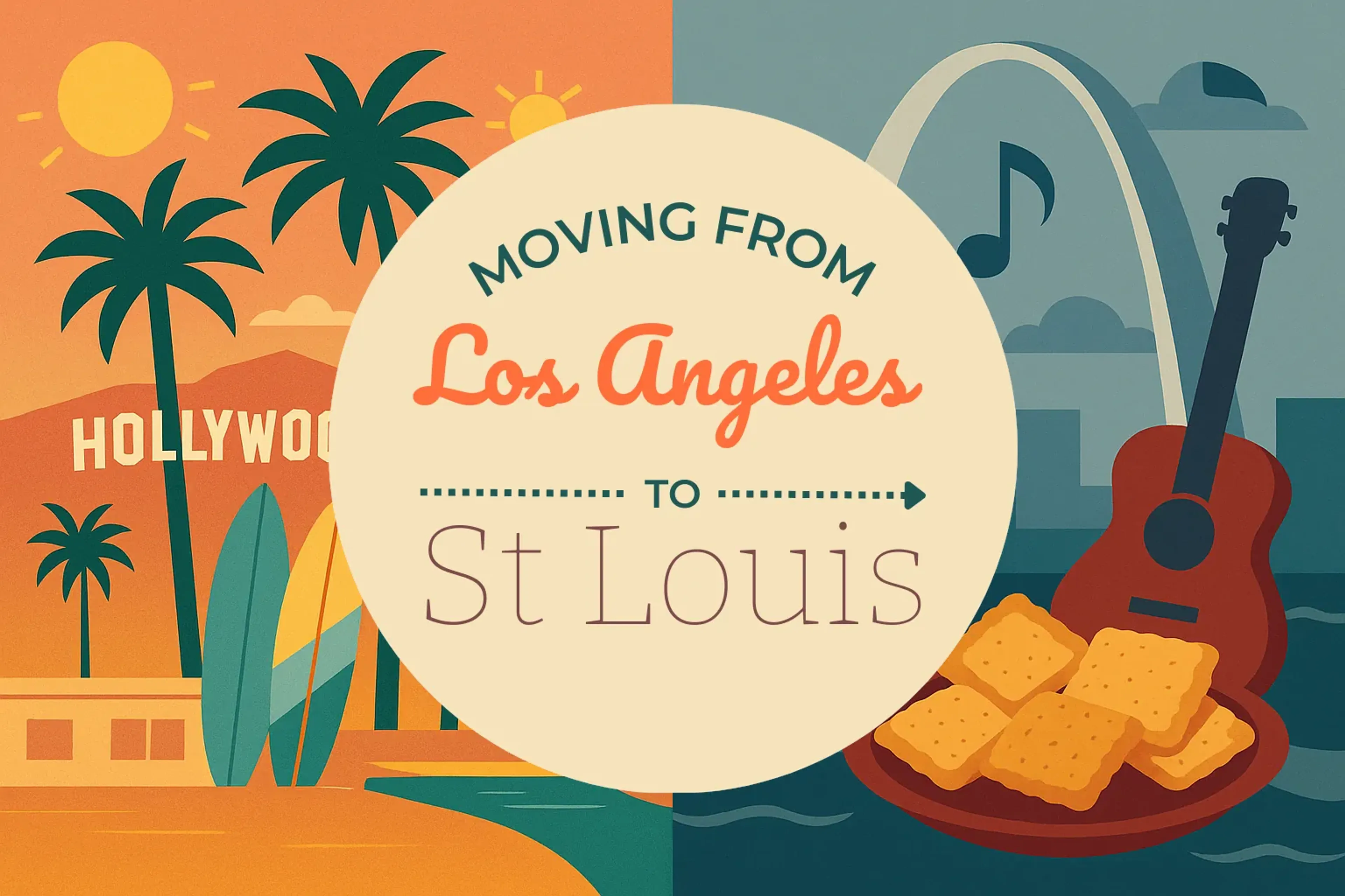 Side-by-side comparison of Los Angeles to St. Louis moving companies