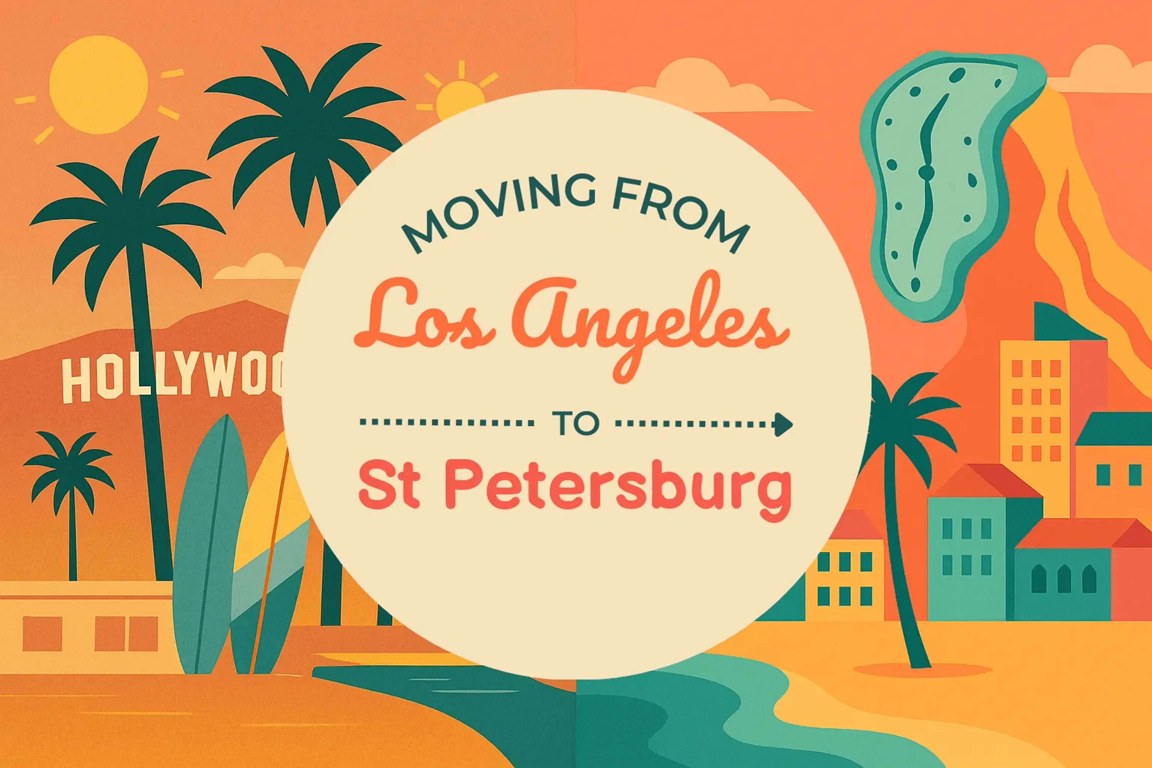 Side-by-side comparison of Los Angeles to St. Petersburg moving companies