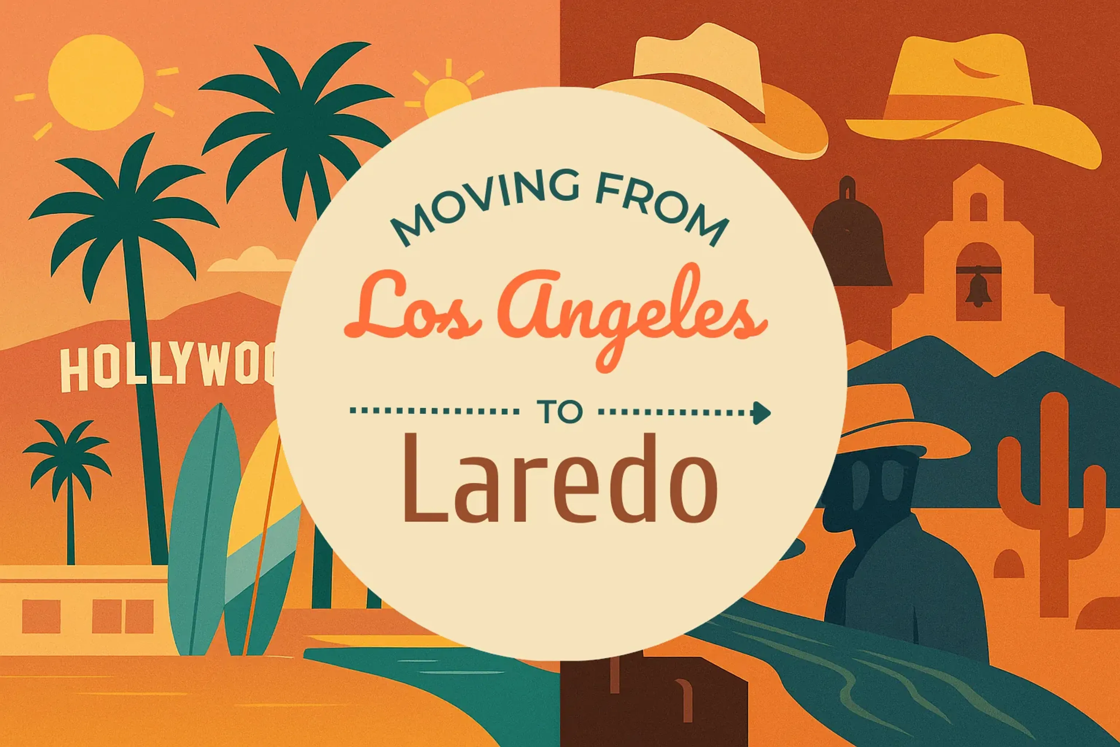 Side-by-side comparison of Los Angeles to Laredo moving companies