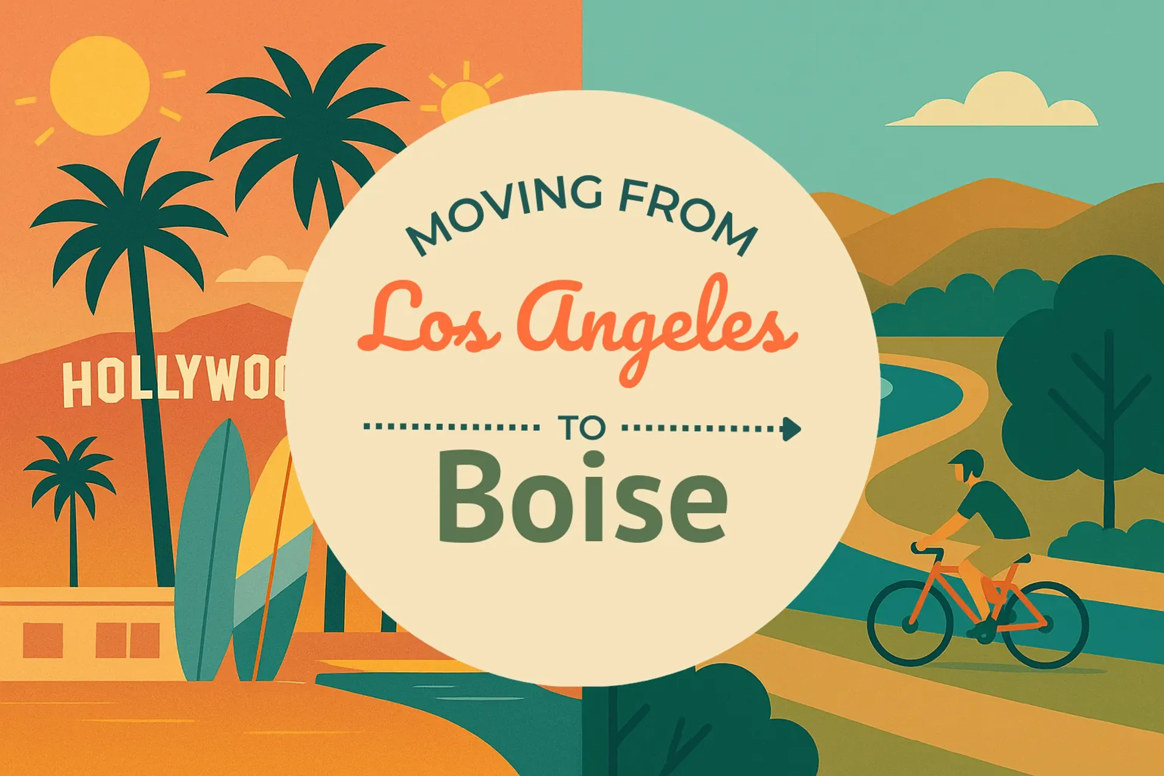 Side-by-side comparison of Los Angeles to Boise moving companies