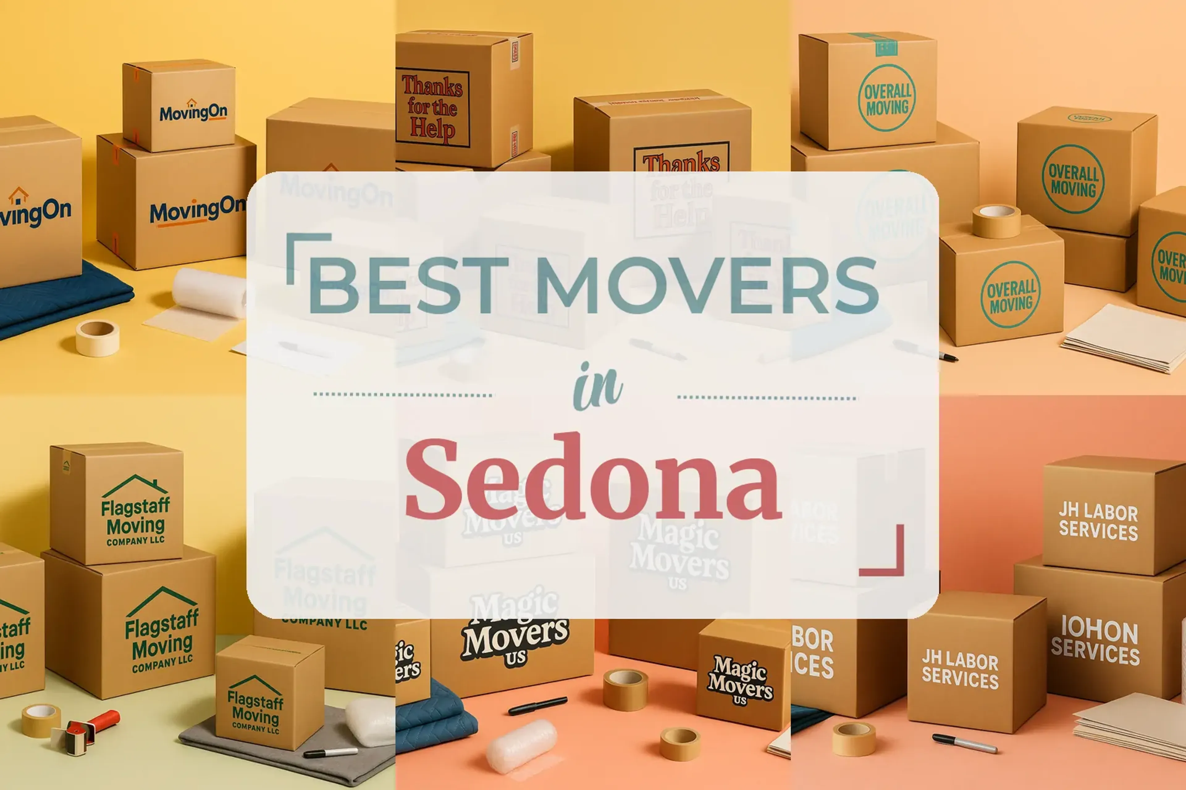 Side-by-side comparison of Sedona moving companies