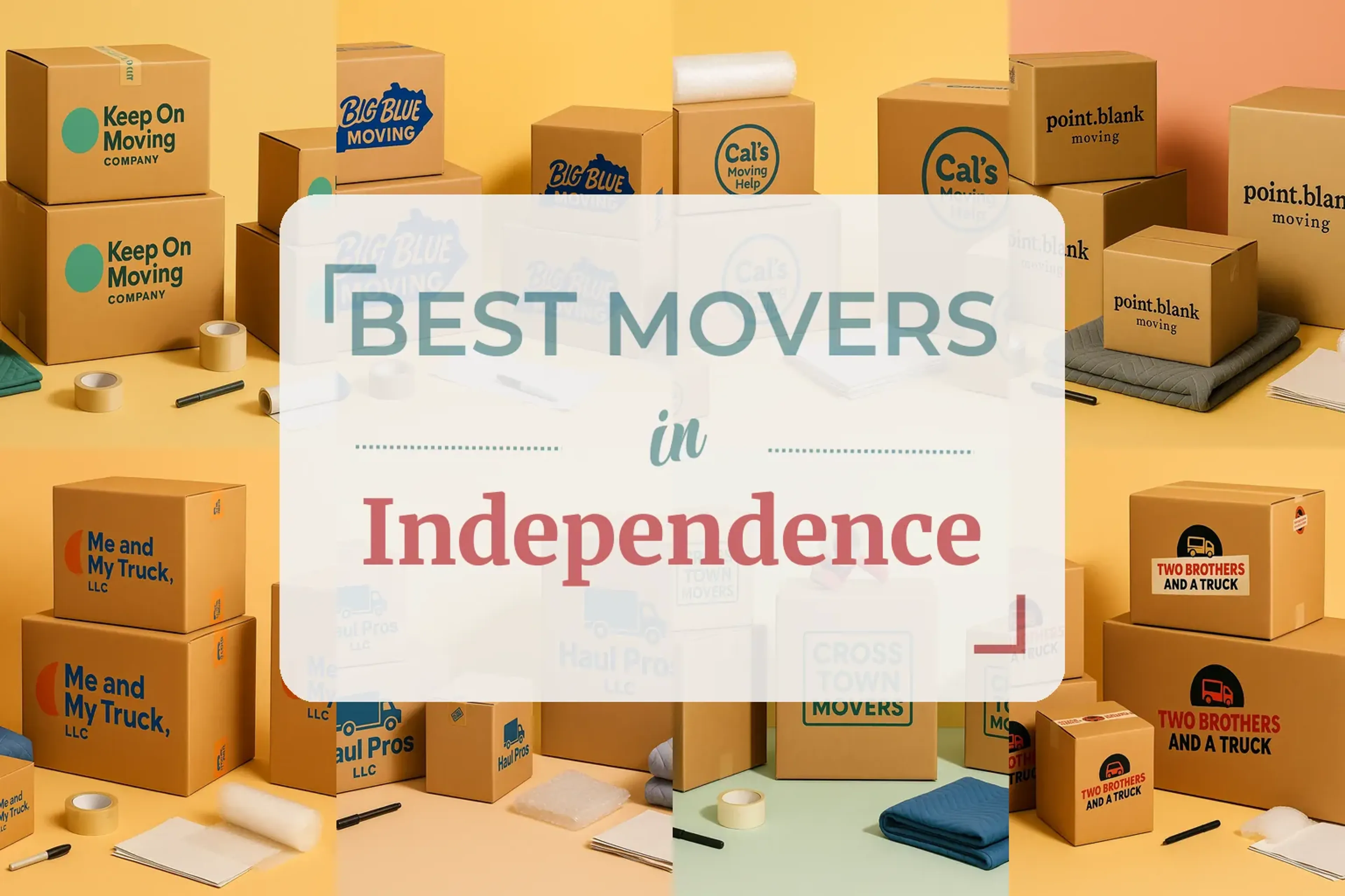 Side-by-side comparison of Independence moving companies