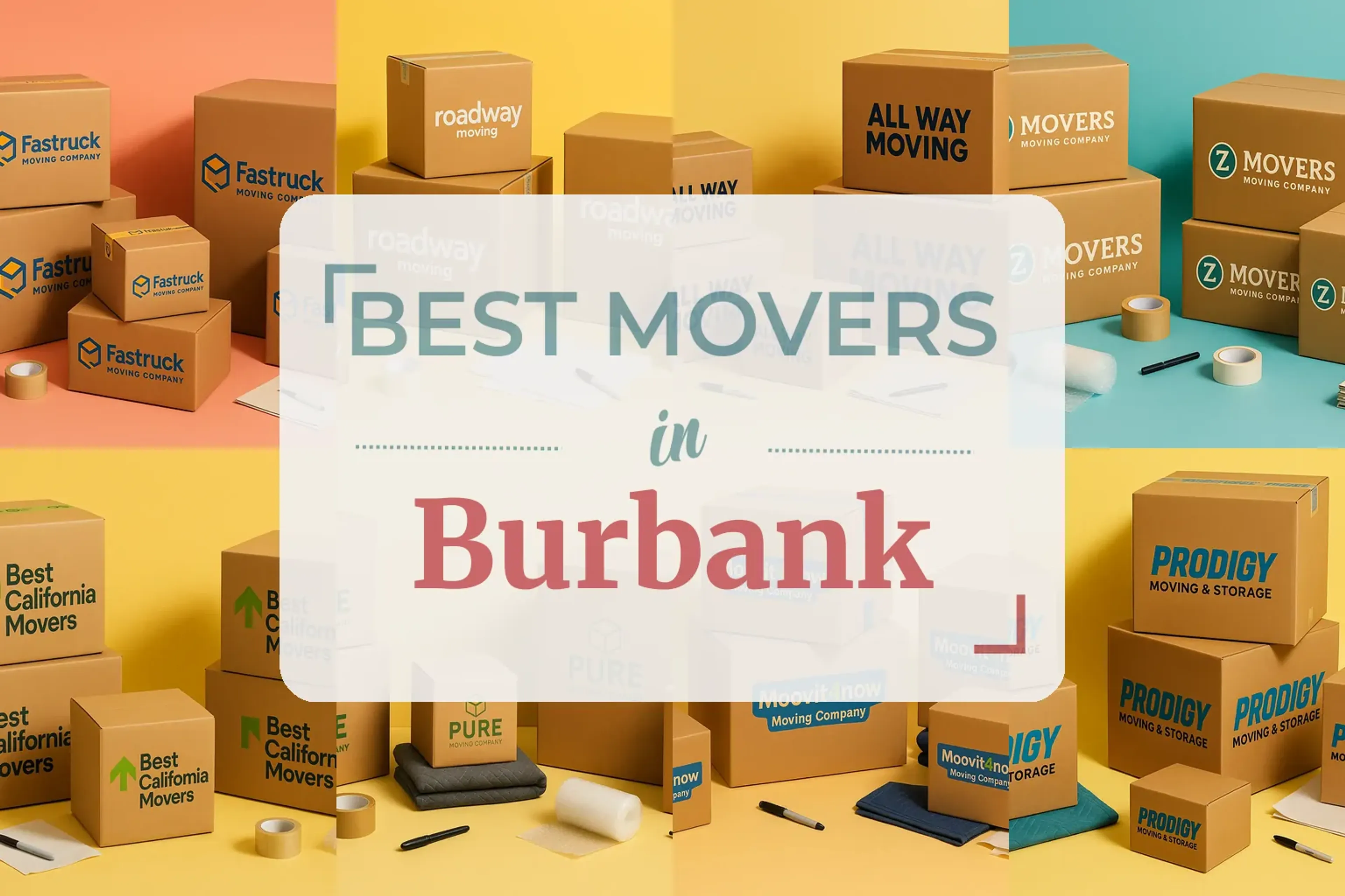 Side-by-side comparison of Burbank moving companies